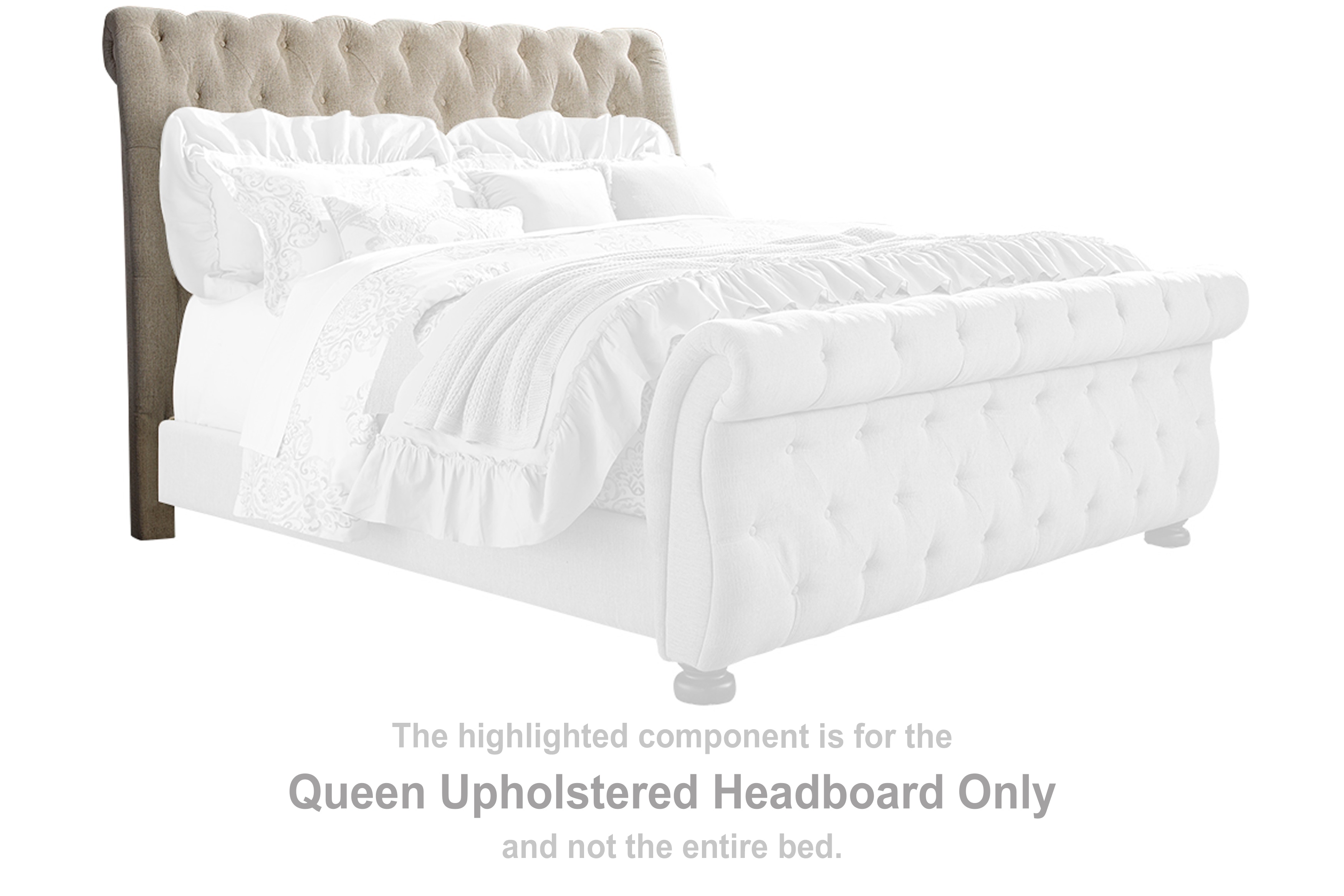 Ashley furniture on sale upholstered headboard