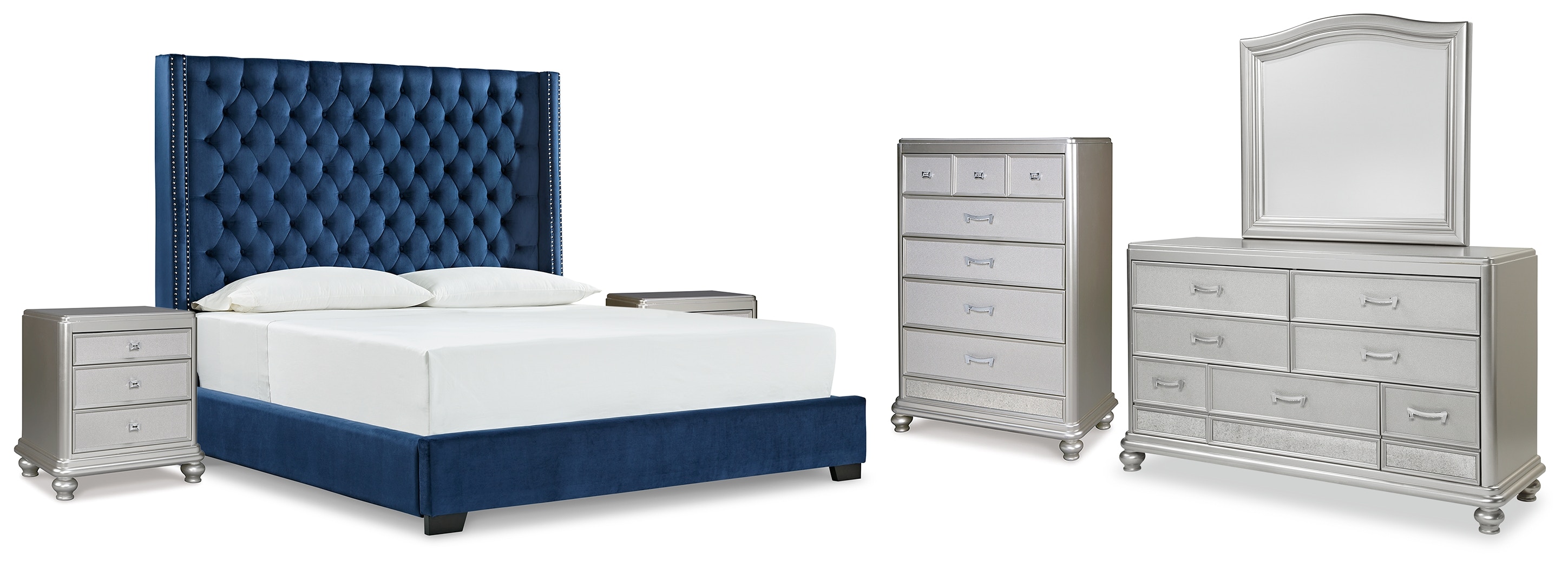 Signature Design by Ashley Bedroom Coralayne King Upholstered Bed