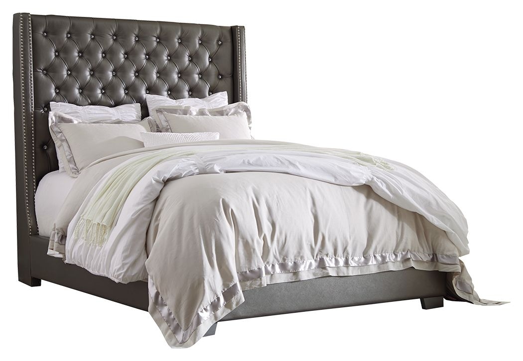 Coralayne queen upholstered store bed set