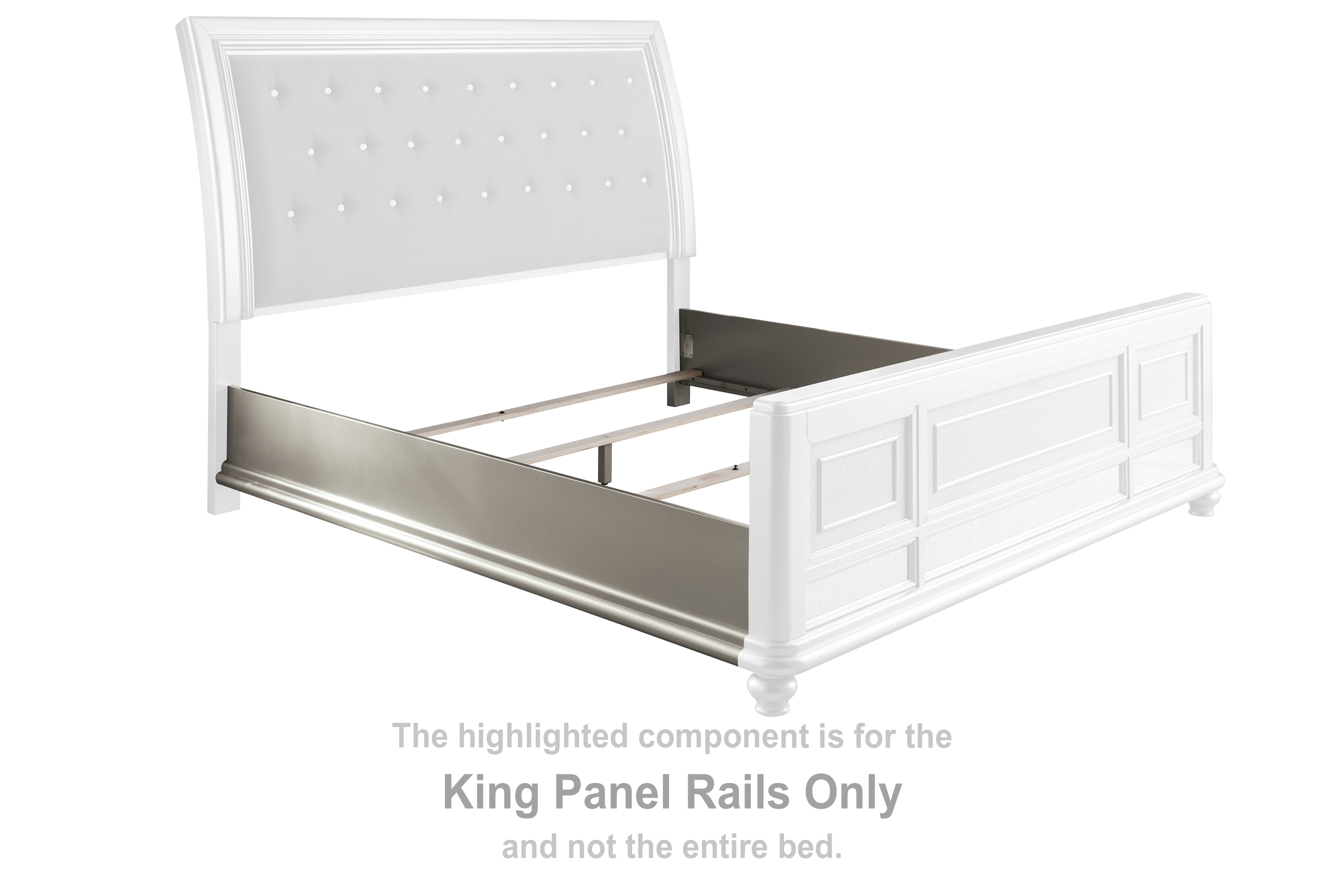 Coralayne king clearance upholstered sleigh bed