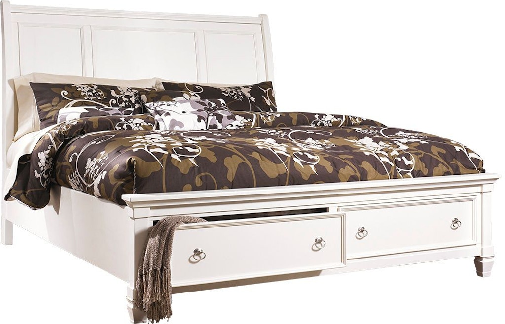 Ashley Millennium Bedroom Prentice King Sleigh Bed With 2