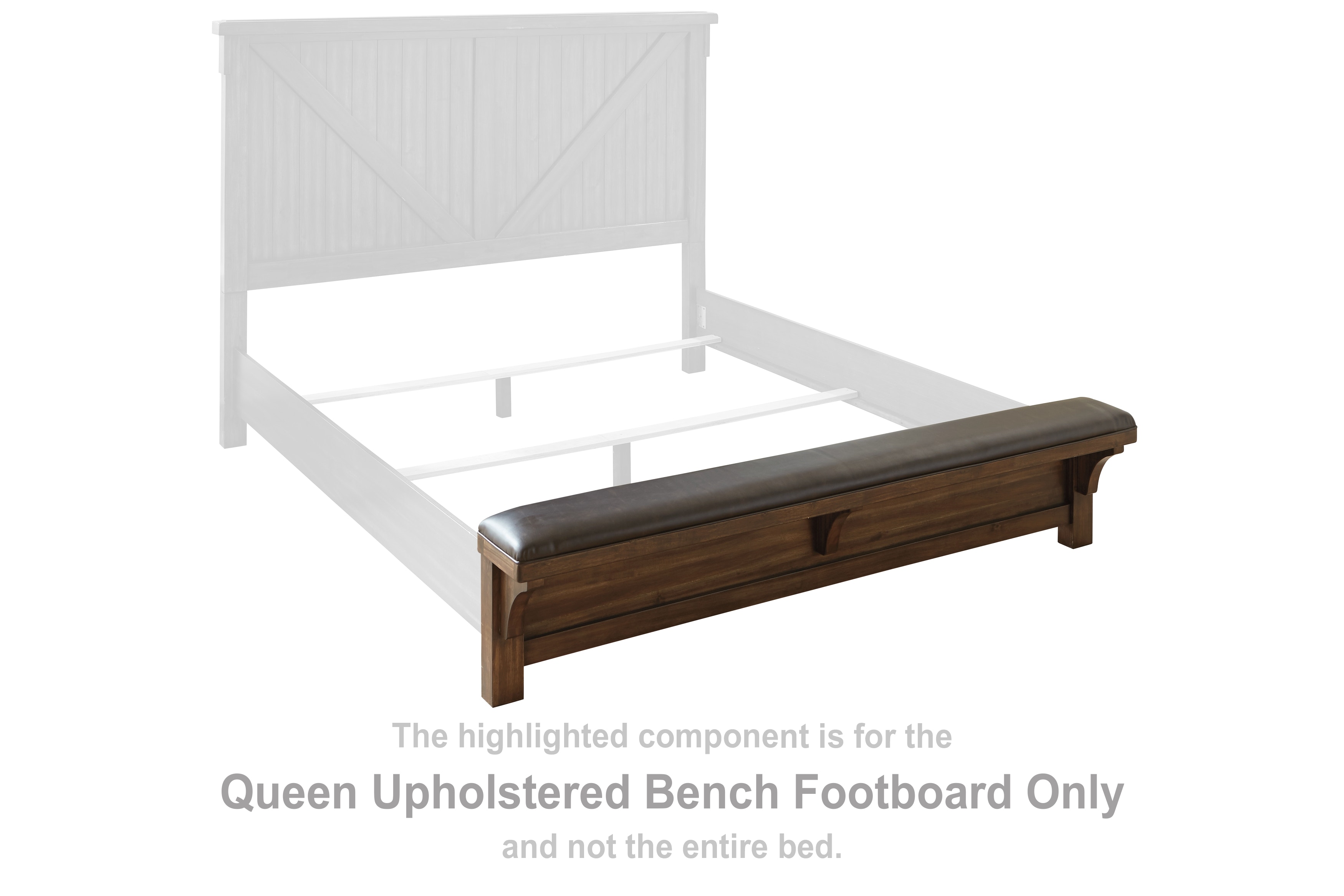 Signature Design By Ashley Bedroom Lakeleigh Queen Upholstered Bench ...