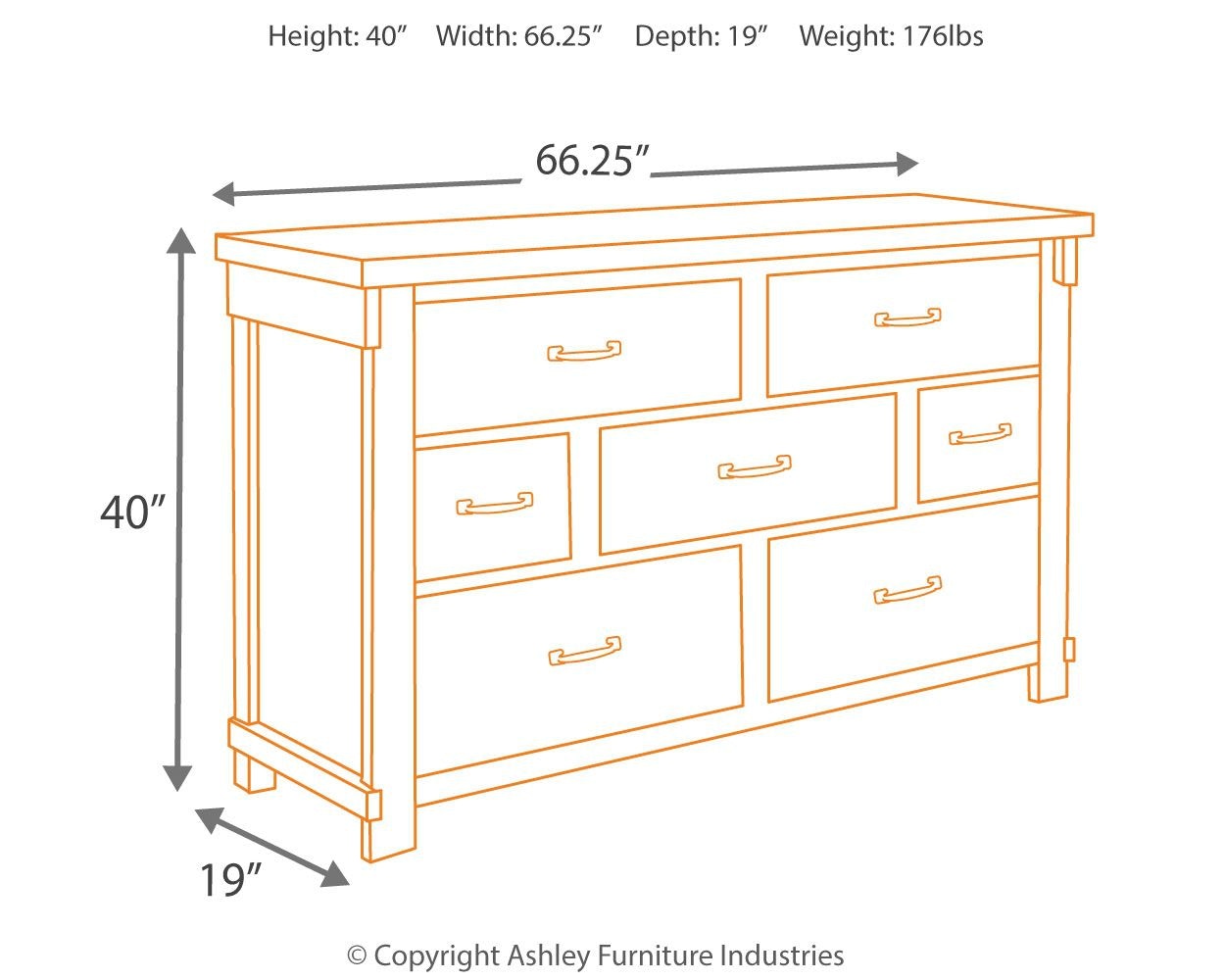 Signature Design By Ashley Bedroom Lakeleigh Dresser B718 31 Furniture Market Austin Tx