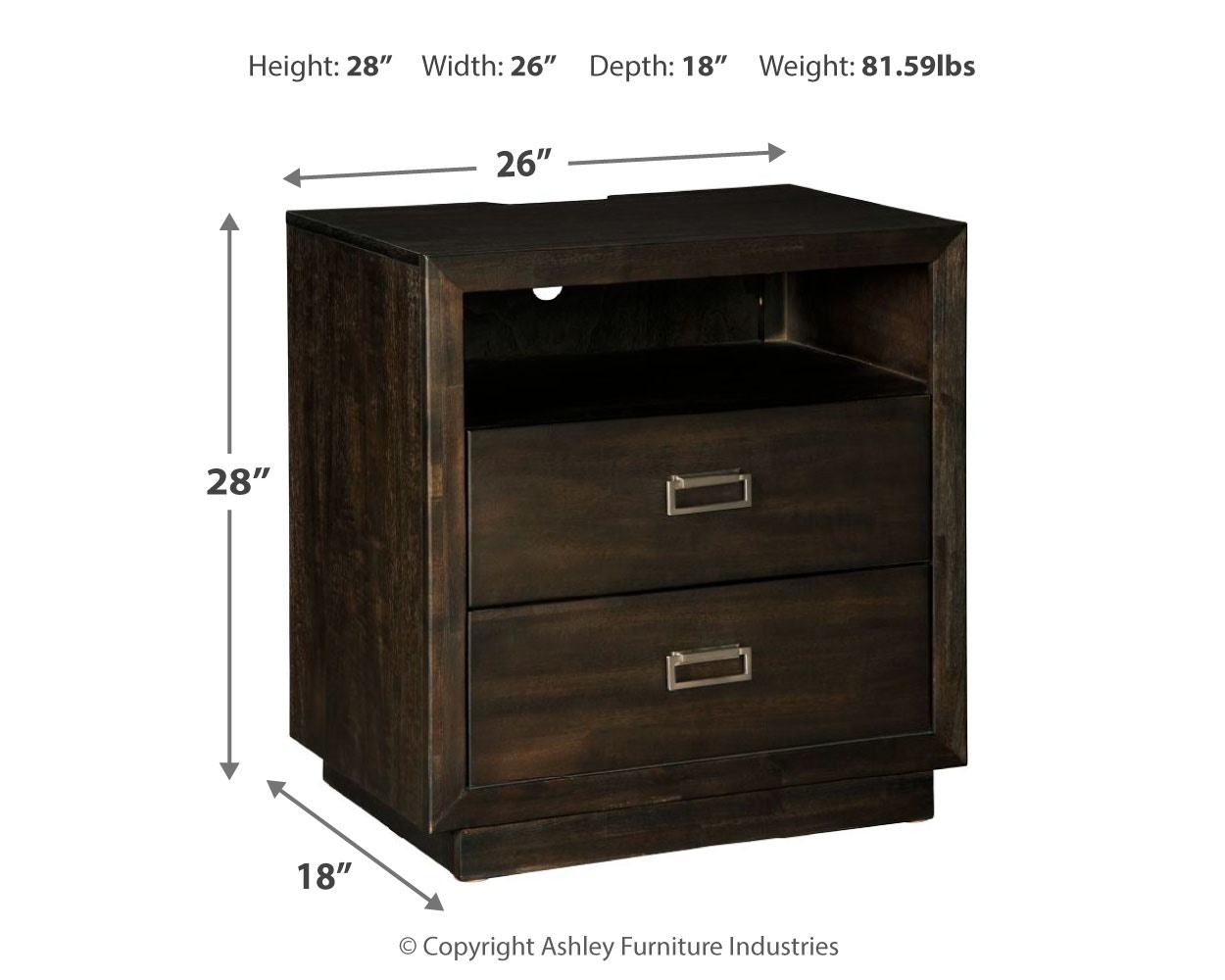 Ashley furniture on sale discontinued nightstands