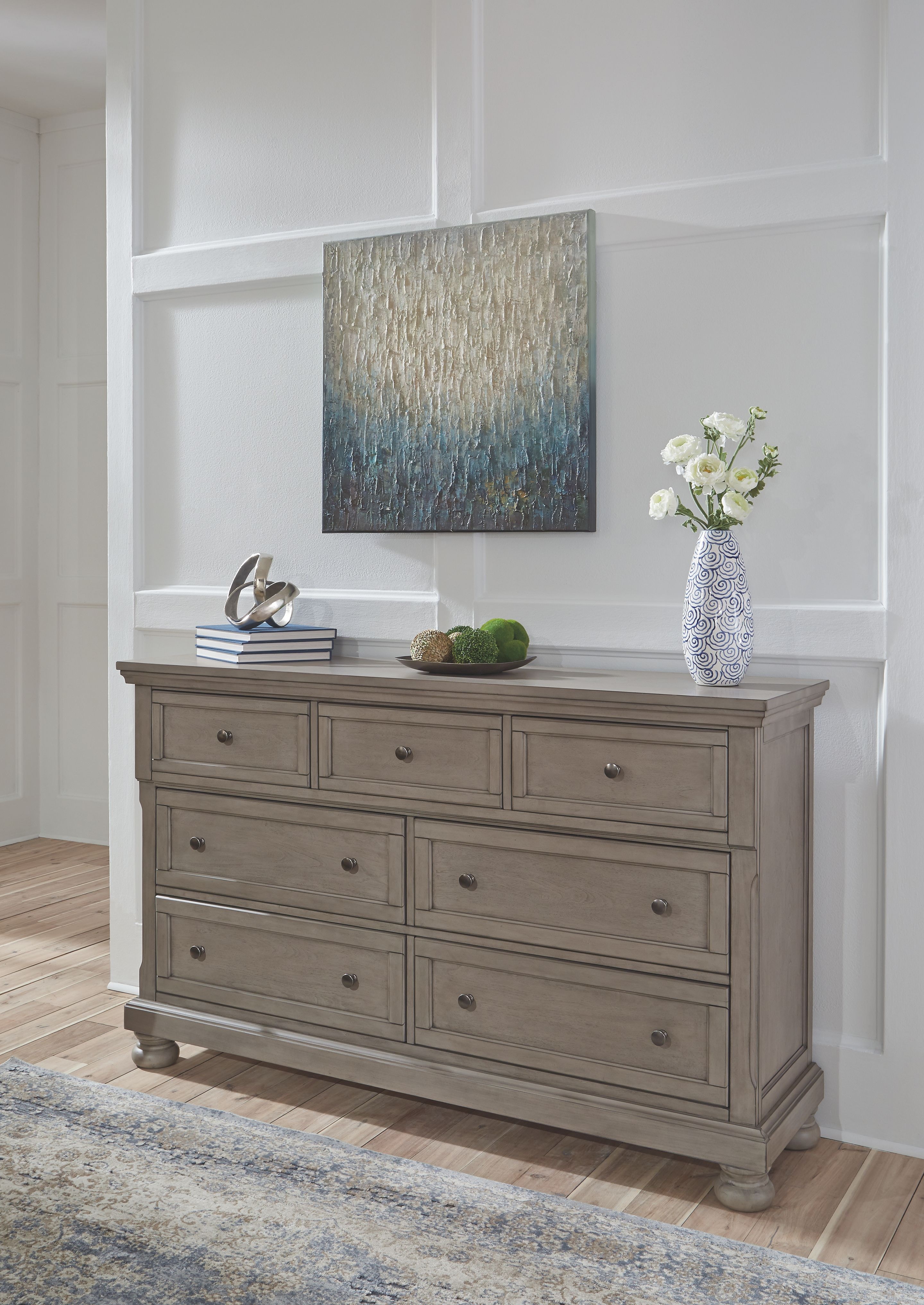 Ashley furniture store grey dresser