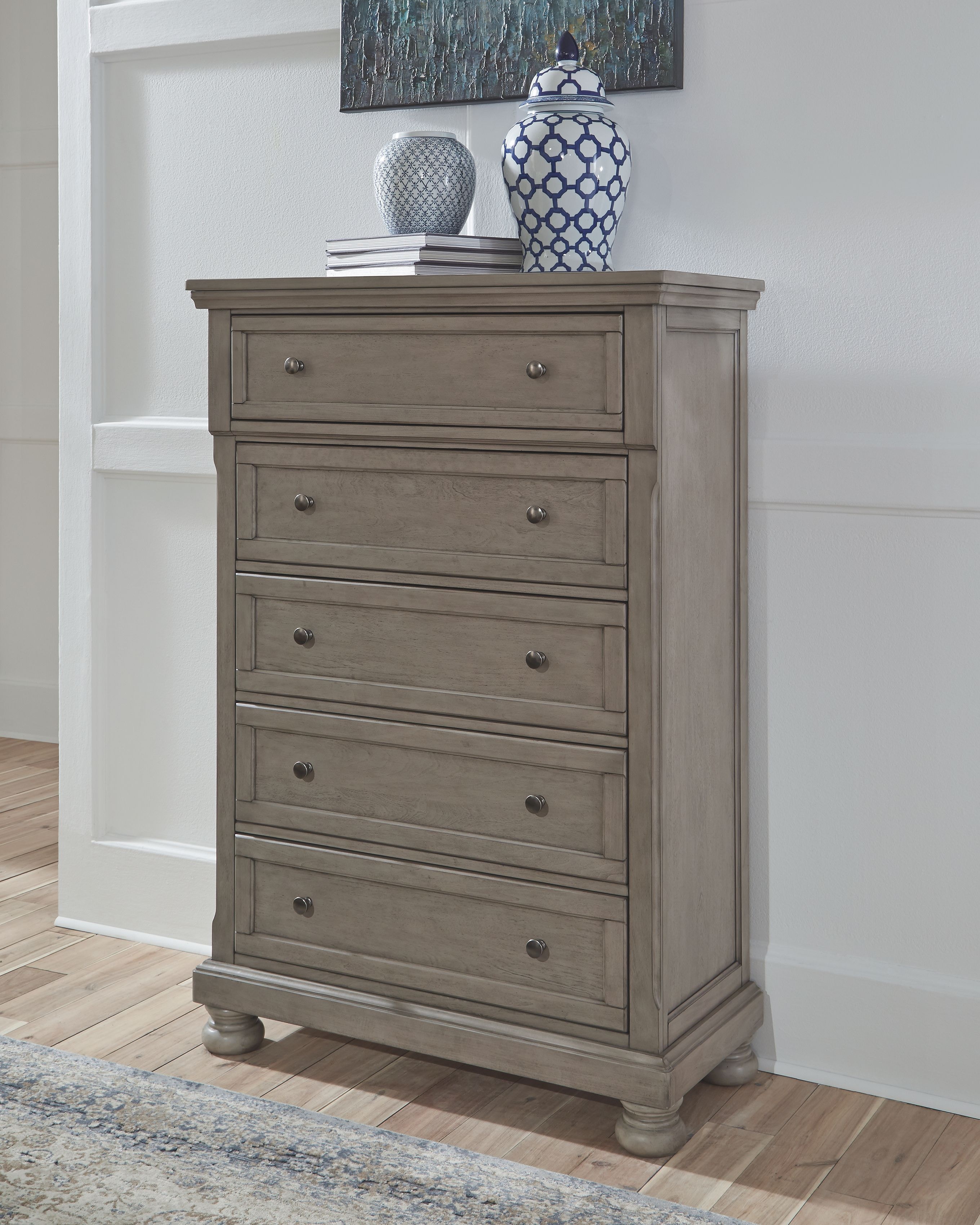 Signature Design by Ashley Lettner Gray 5 Drawer Chest