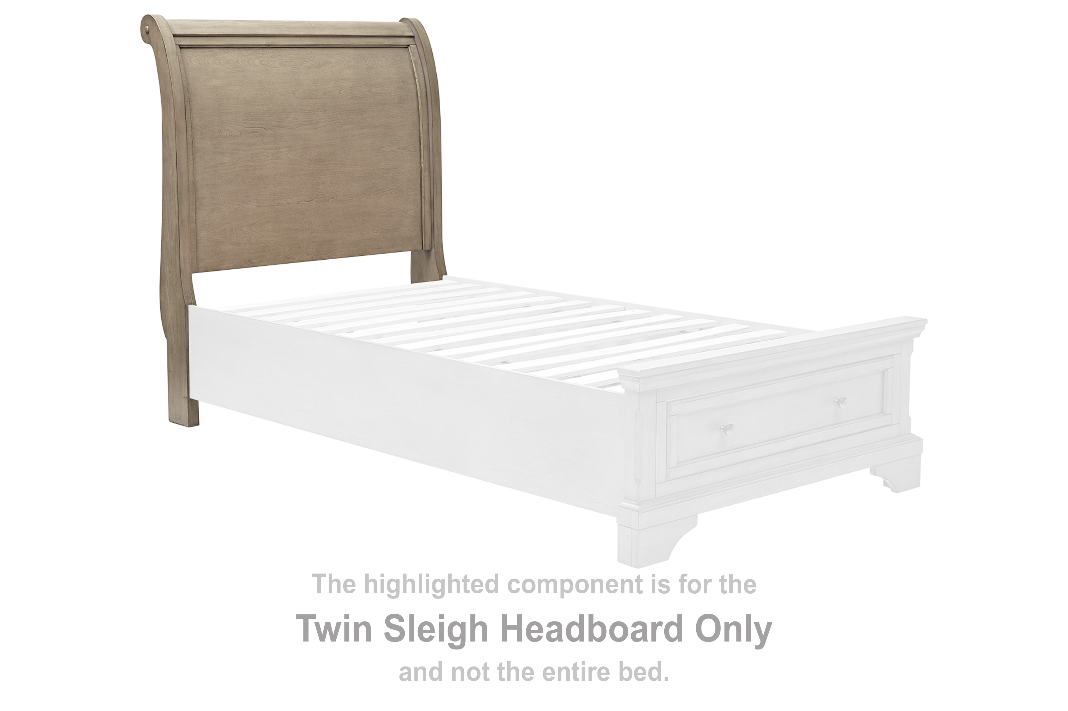 Sleigh bed on sale headboard only