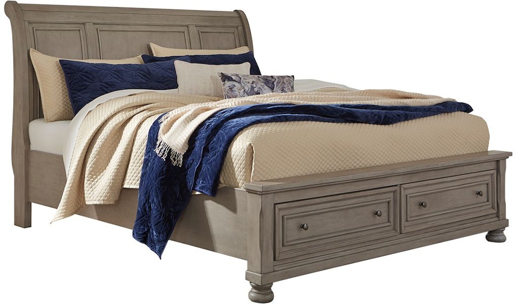 Signature Design by Ashley Bedroom Lettner King Sleigh Bed with 2