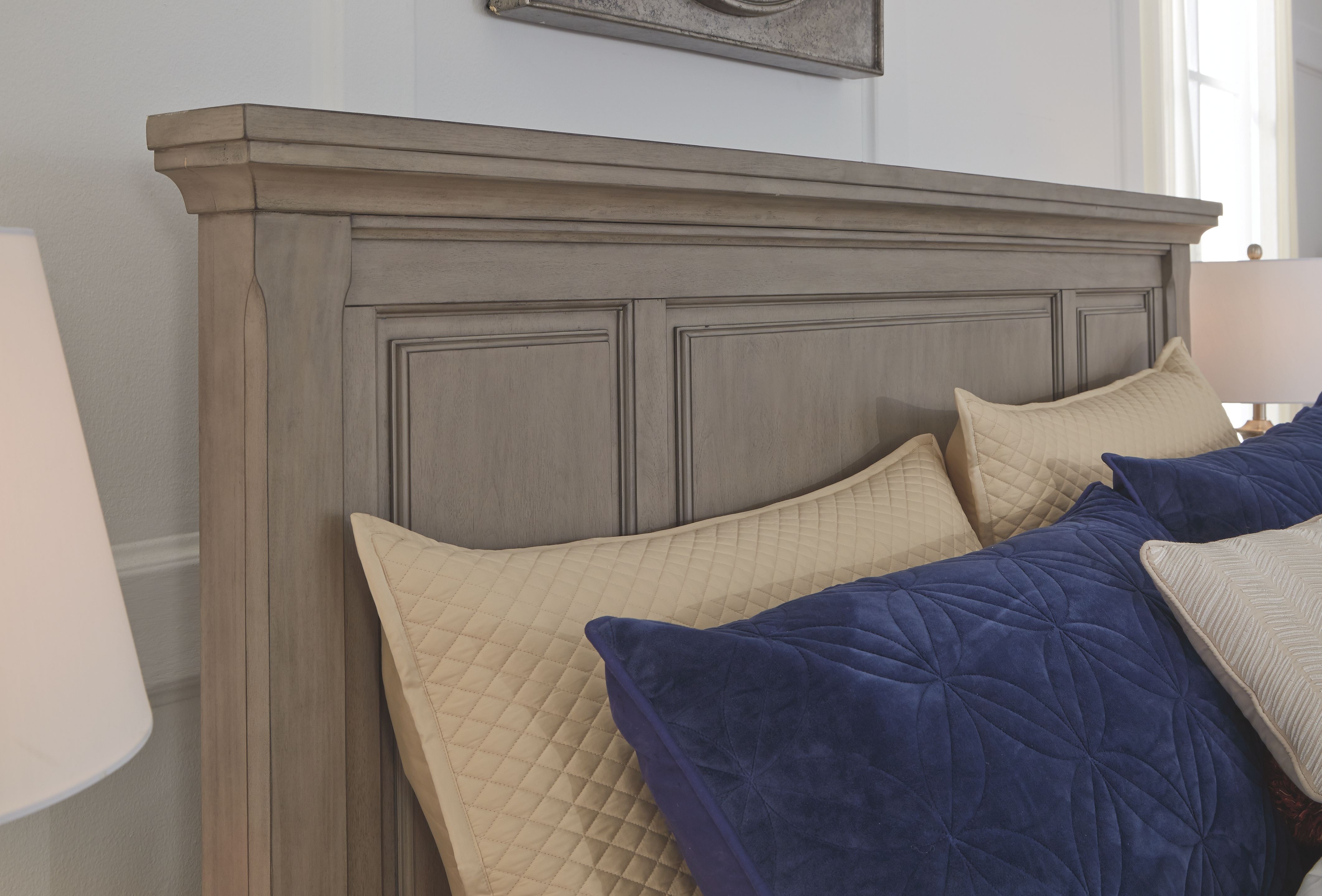 Shop our Lettner Queen Sleigh Bed with 2 Storage Drawers by Signature