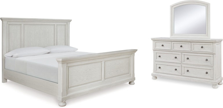 Signature Design by Ashley Robbinsdale Queen Panel Bed, Dresser and Mirror B742B4