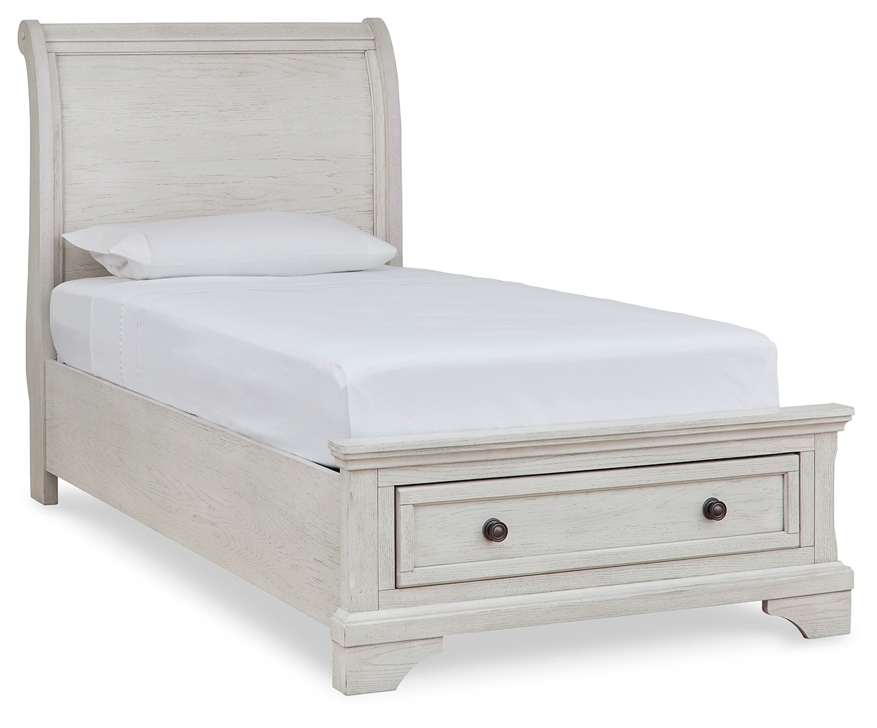 Ashley sleigh bed store with storage