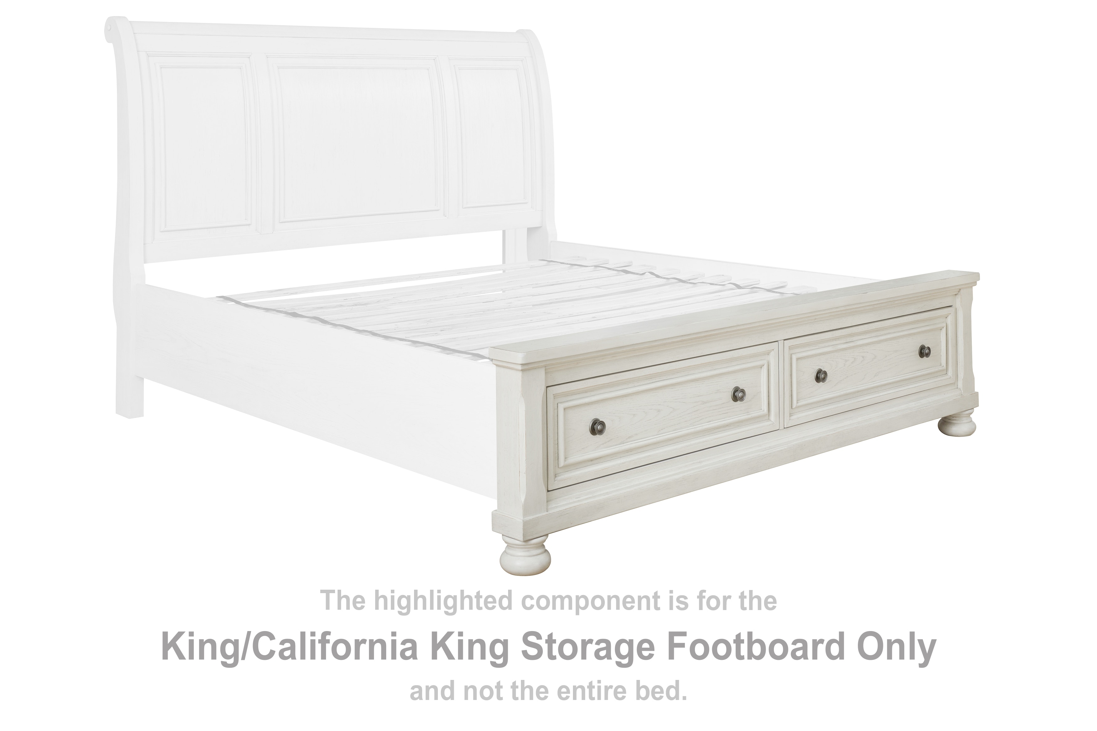 Signature Design by Ashley Bedroom Robbinsdale King Panel Storage Bed