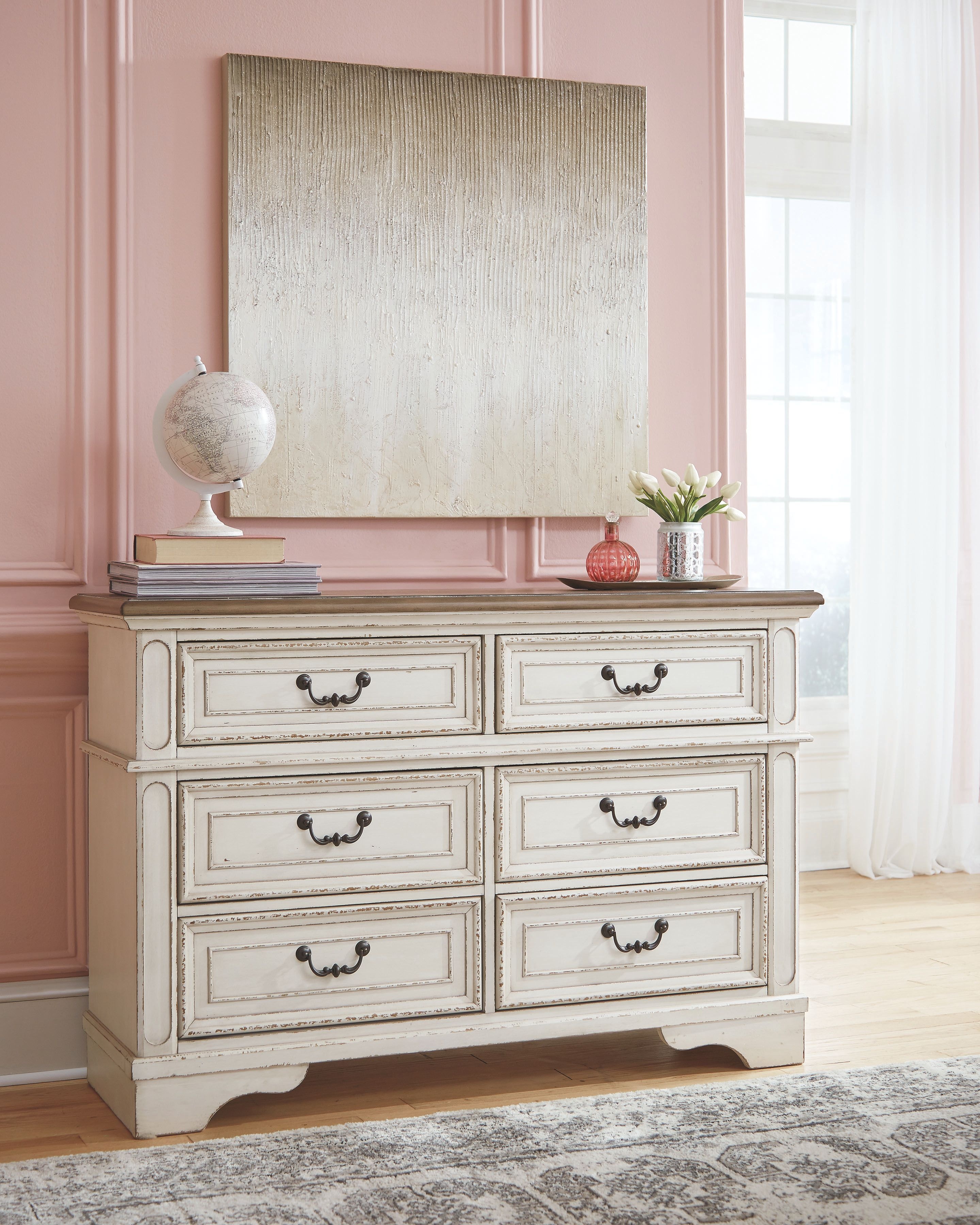 Signature Design by Ashley Bedroom Realyn Dresser B743 21 Indiana Furniture and Mattress