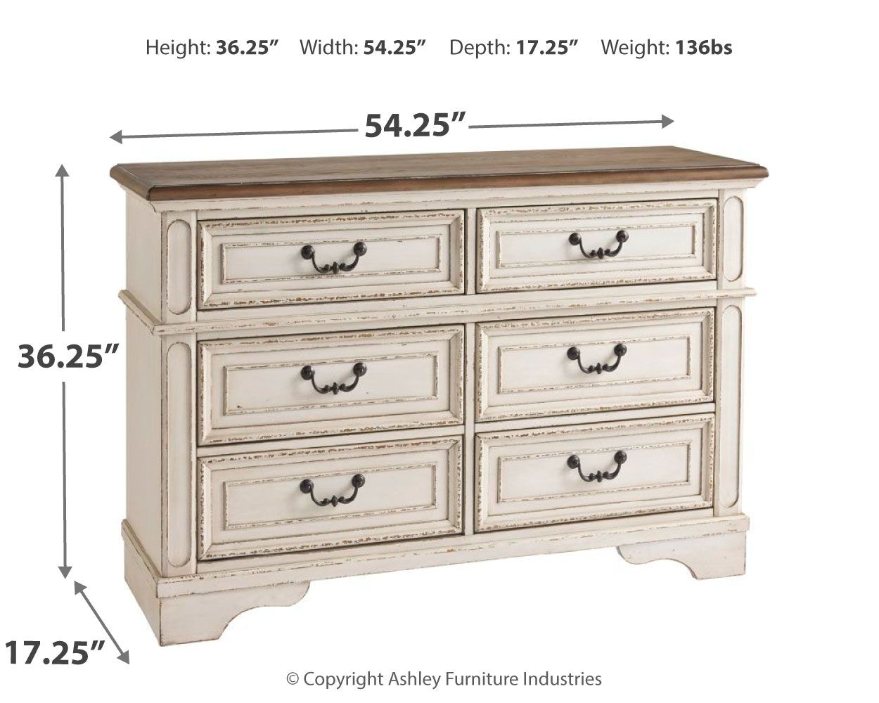 Signature Design by Ashley Bedroom Realyn Dresser B74321 Furniture