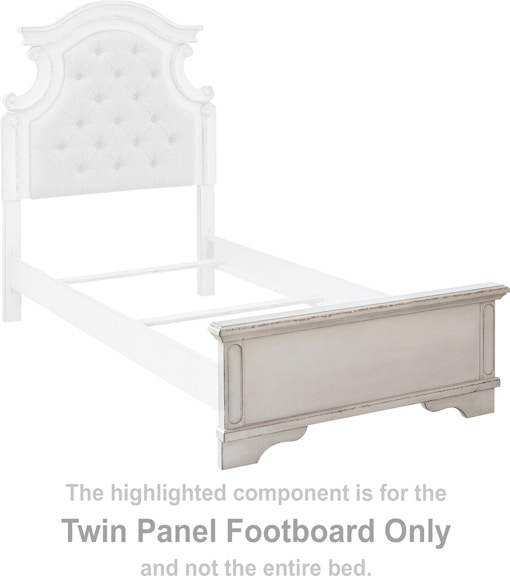Signature Design by Ashley Realyn Twin Panel Footboard B743-52 at Woodstock Furniture & Mattress Outlet