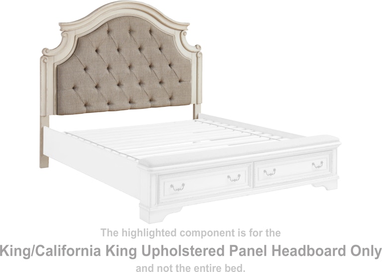 Signature Design by Ashley Realyn King/California King Upholstered Panel Headboard B743-58 at Woodstock Furniture & Mattress Outlet