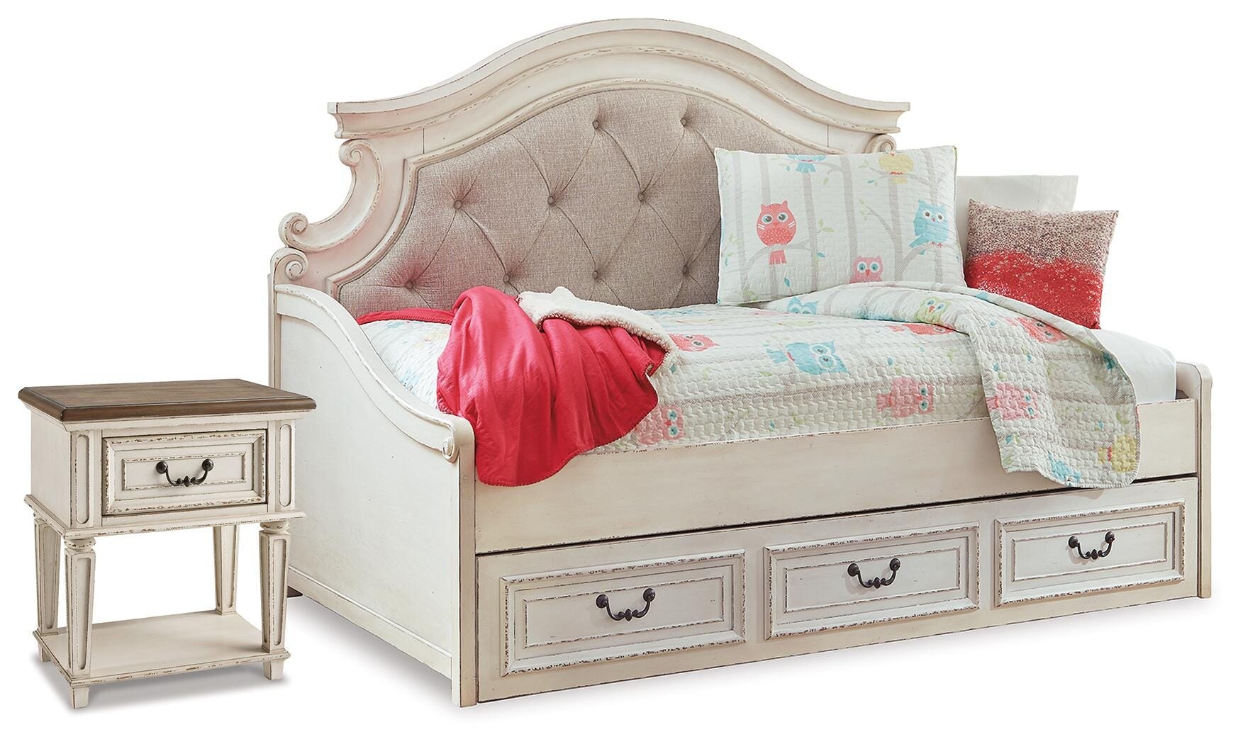 Ashley Realyn Twin Storage Day Bed and Nightstand B743B71