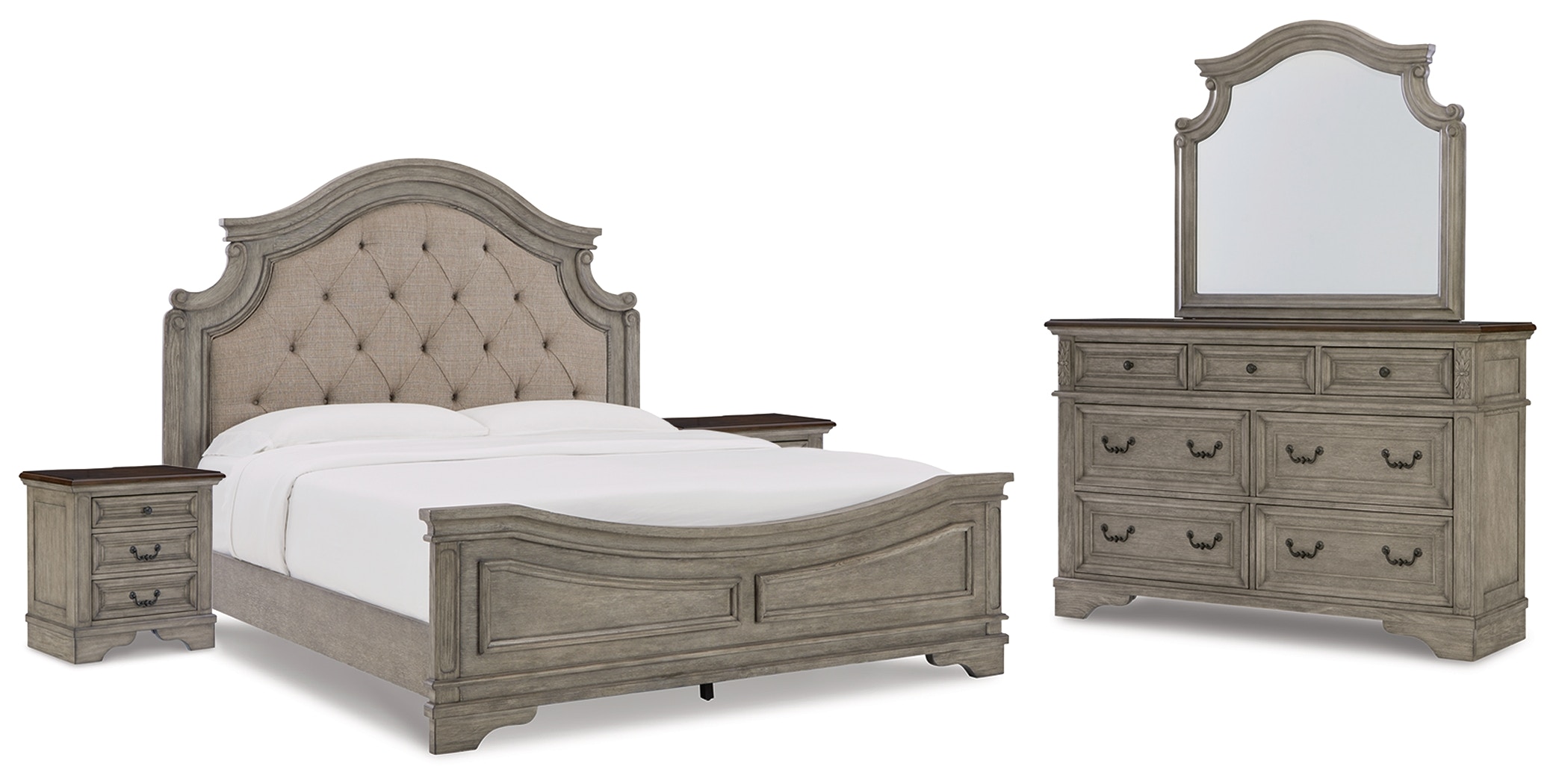 Ashley Kanwyn 7 Piece King Panel Bedroom Set B777-31-36-58