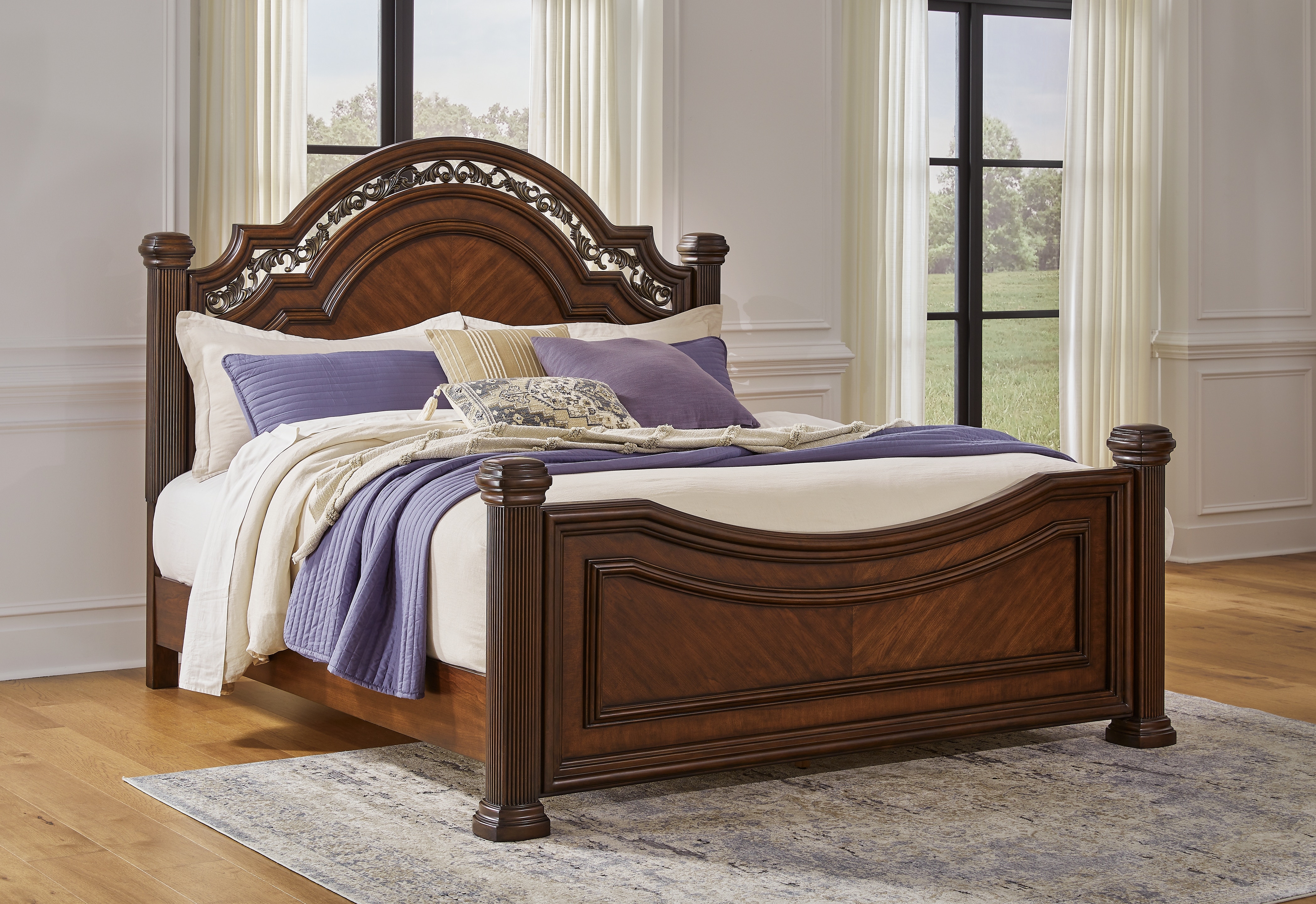 Ashley king store poster bed