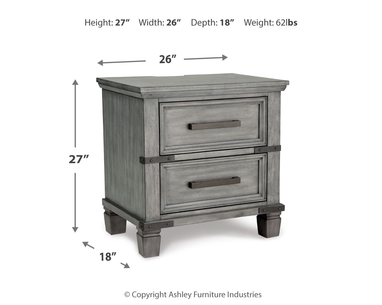 Ashley furniture on sale discontinued nightstands