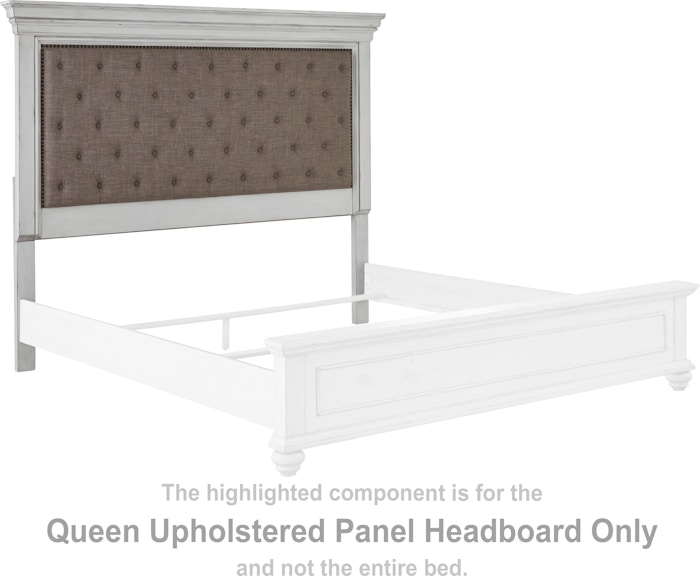 Benchcraft Kanwyn Queen Upholstered Panel Headboard B777-157 at Woodstock Furniture & Mattress Outlet