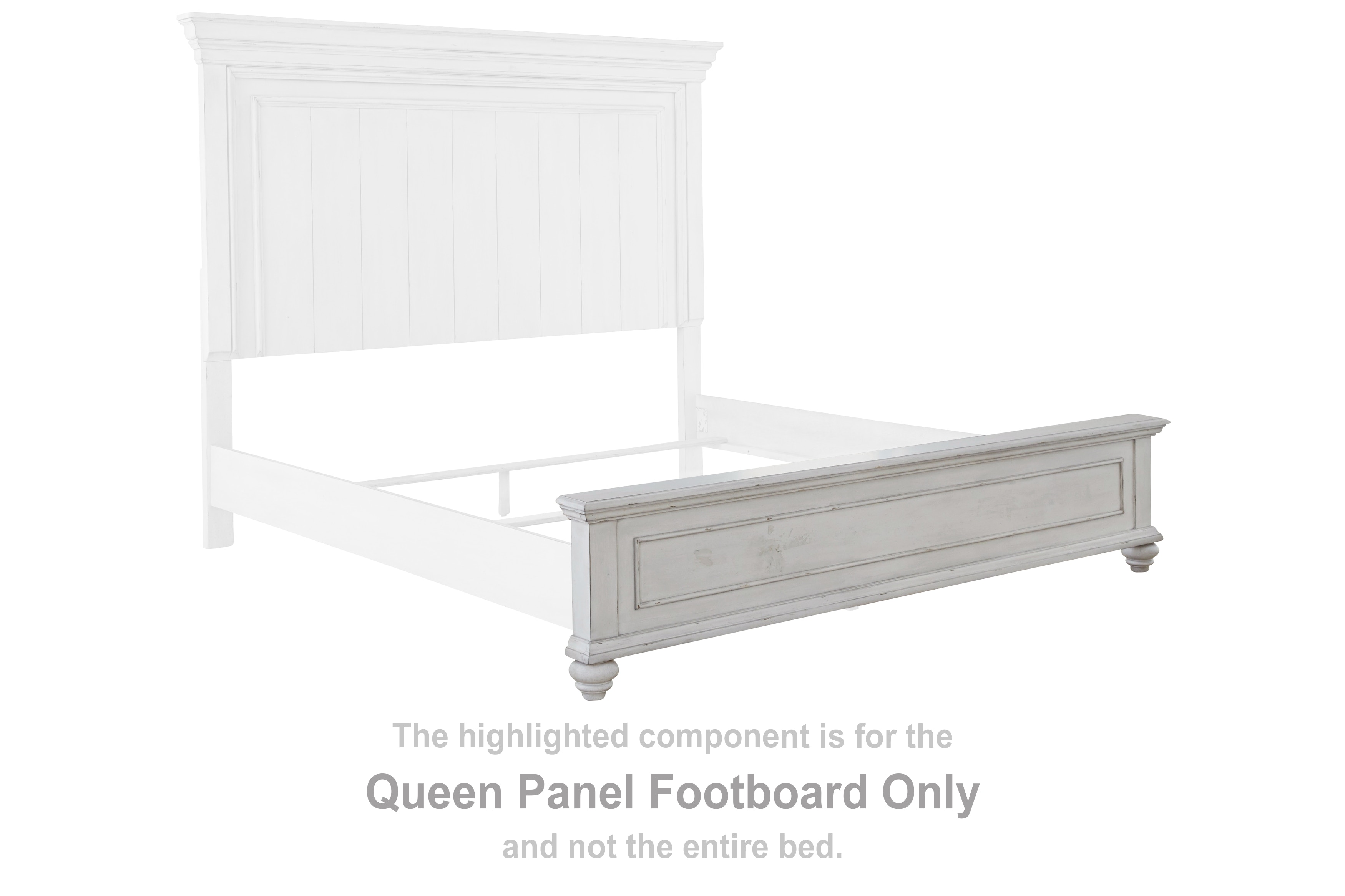 Benchcraft Bedroom Kanwyn Queen Panel Footboard B777-54 - iFurnish 