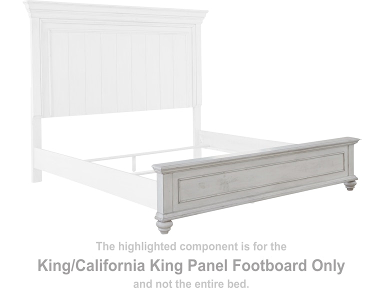 Benchcraft Kanwyn King/California King Panel Footboard B777-56 at Woodstock Furniture & Mattress Outlet