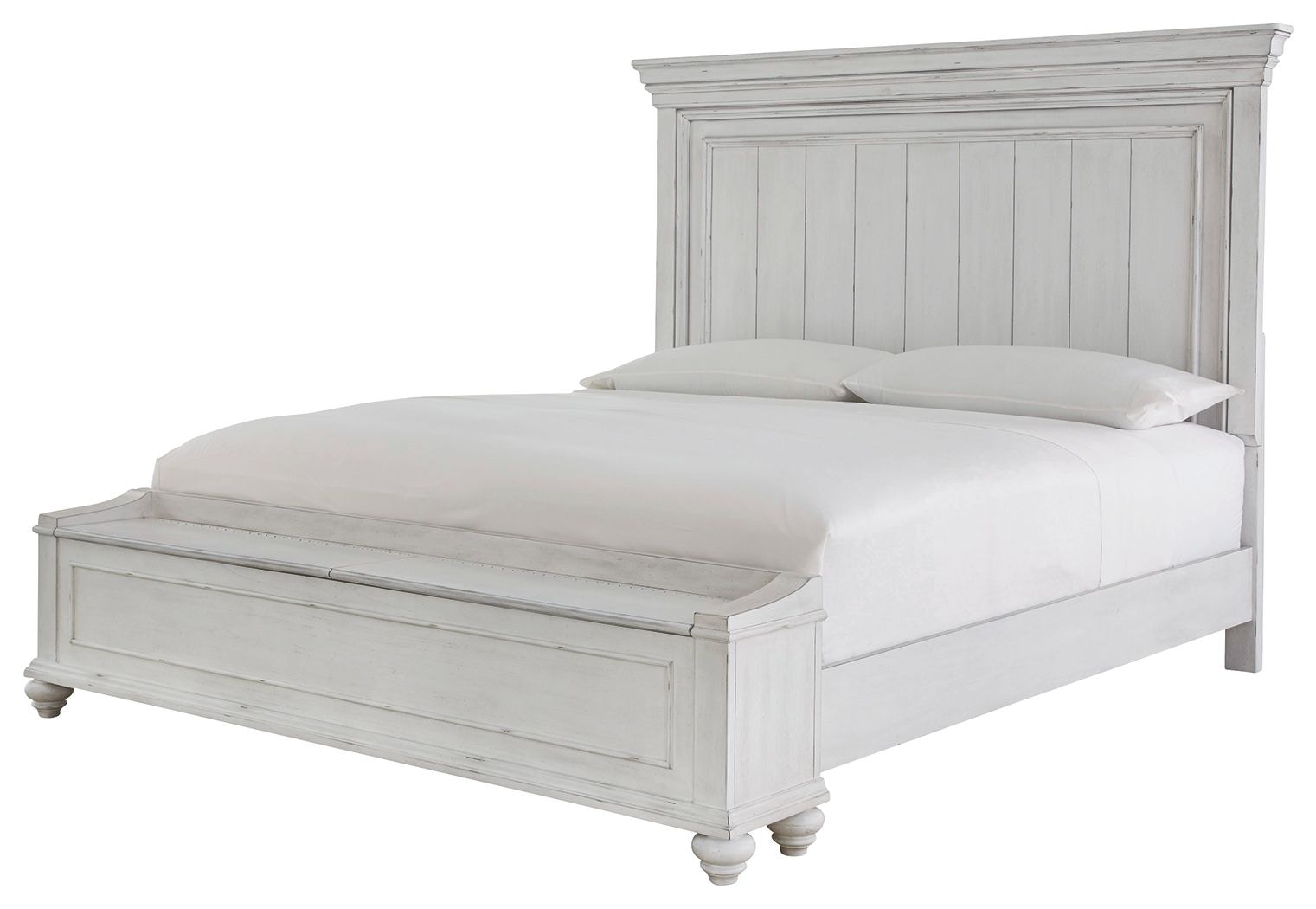 Benchcraft Bedroom Kanwyn Queen Panel Bed with Storage Bench 