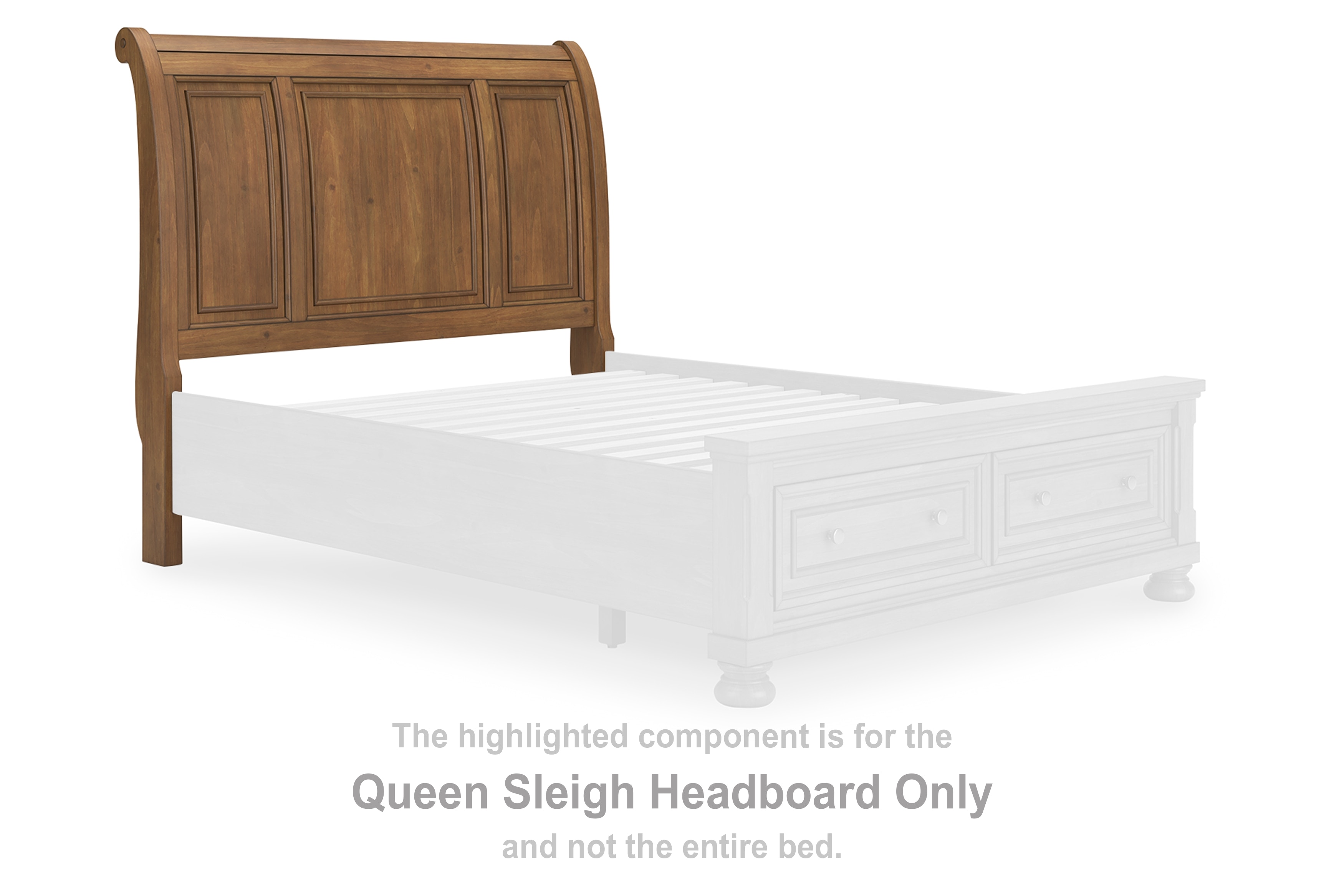 ティンバレス Ashley Realyn Full Upholstered Panel Bed B743-87-84-86 - Portland