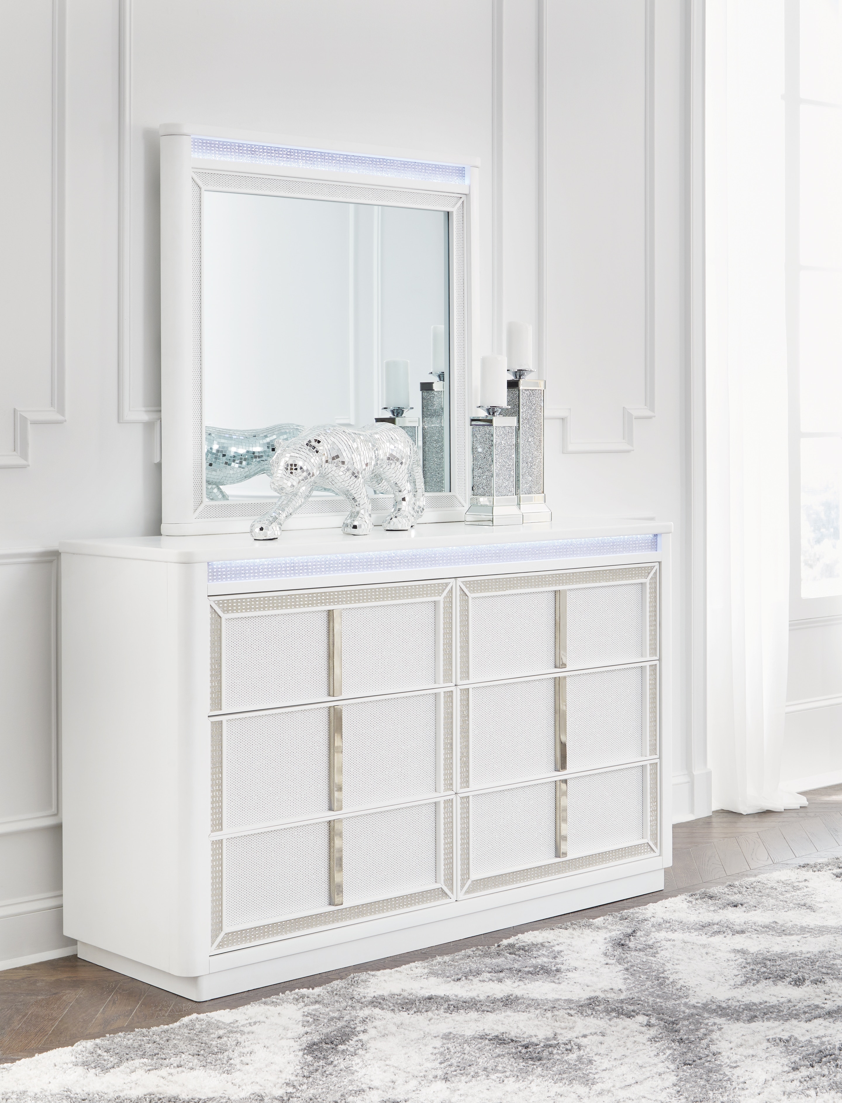 Signature Design by Ashley Bedroom Chalanna Dresser and Mirror B822B1 Furniture Plus Inc. Mesa