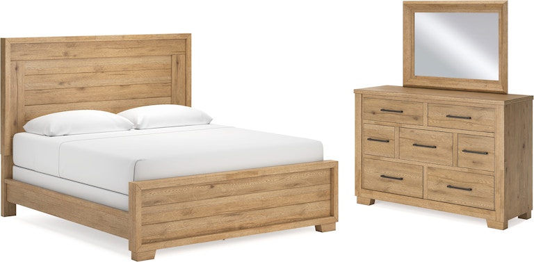 Signature Design by Ashley Galliden California King Panel Bed, Dresser and Mirror B841B7