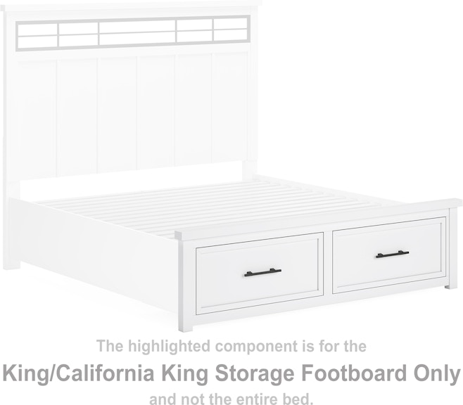 Benchcraft Ashbryn King/California King Storage Footboard at Woodstock Furniture & Mattress Outlet
