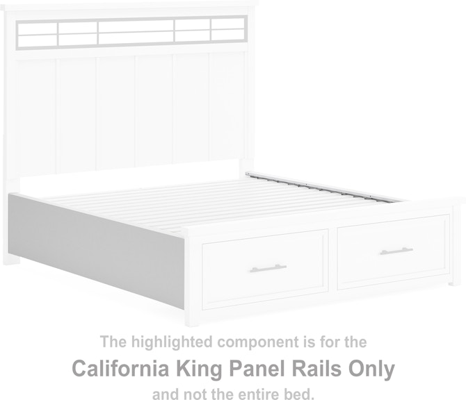 Benchcraft Ashbryn California King Panel Rails at Woodstock Furniture & Mattress Outlet