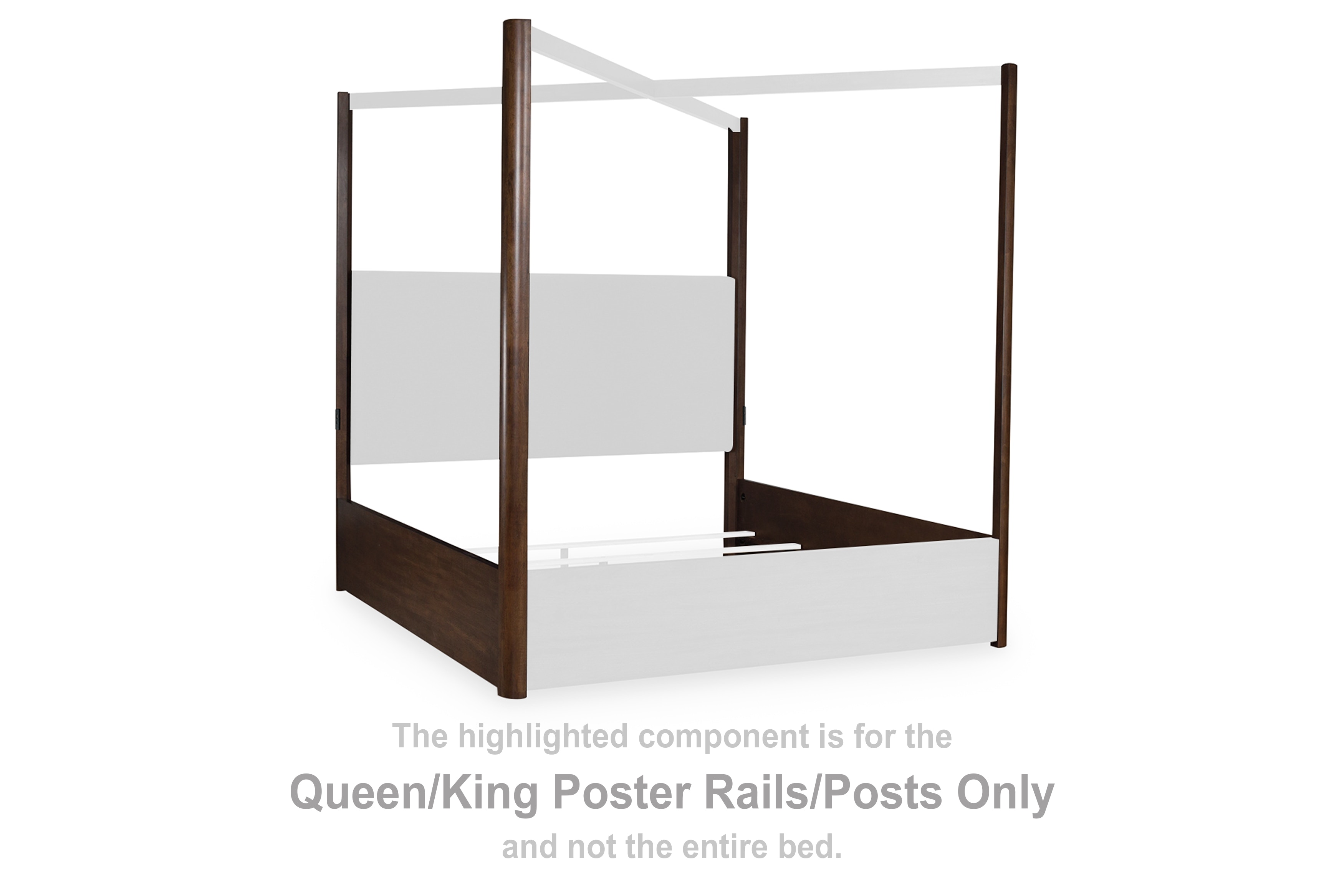 Signature Design by Ashley Bedroom Kendamor Queen Canopy Bed