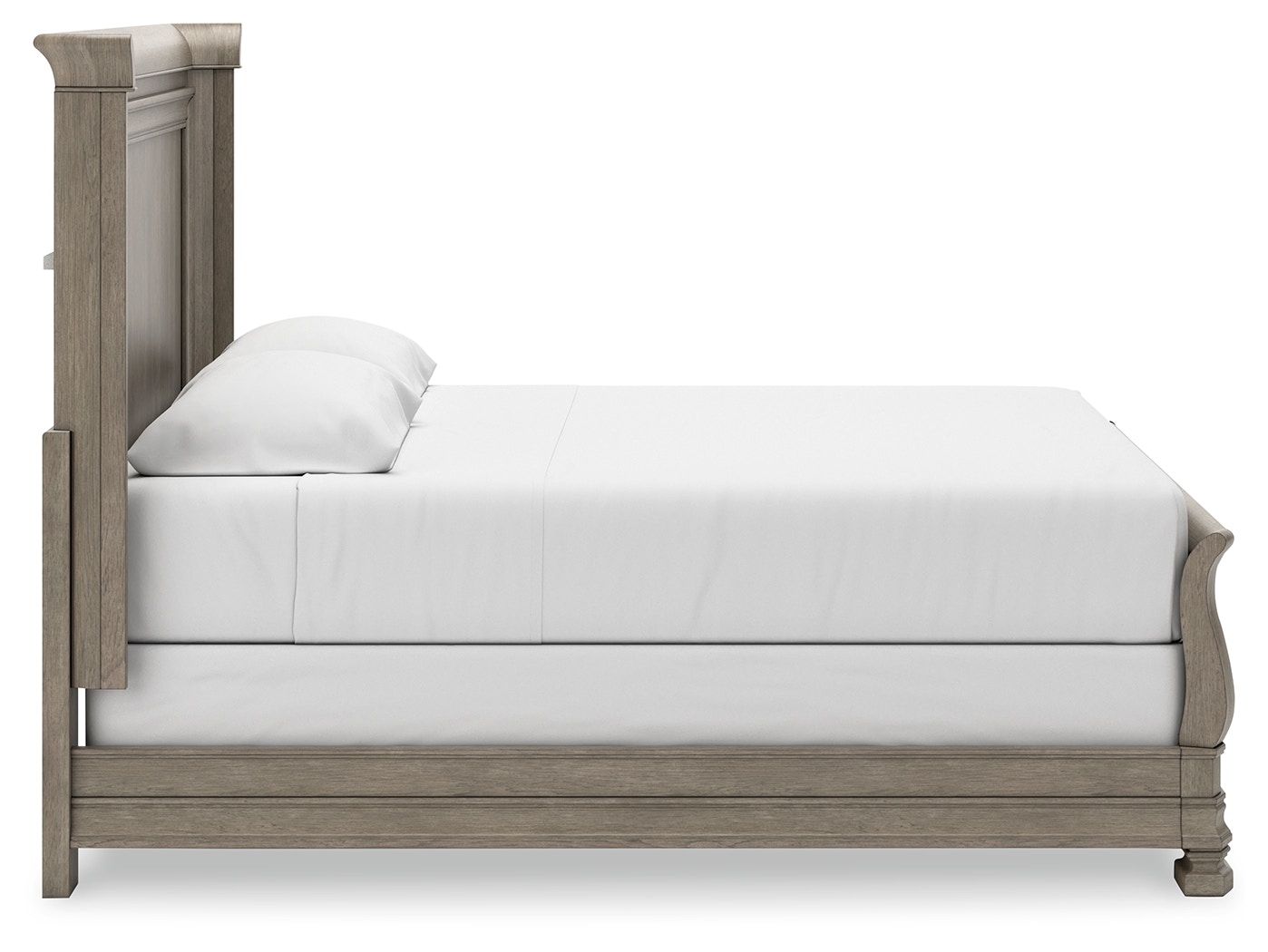 Lenox Twin Bed with Headboard, Footboard and Spring Base
