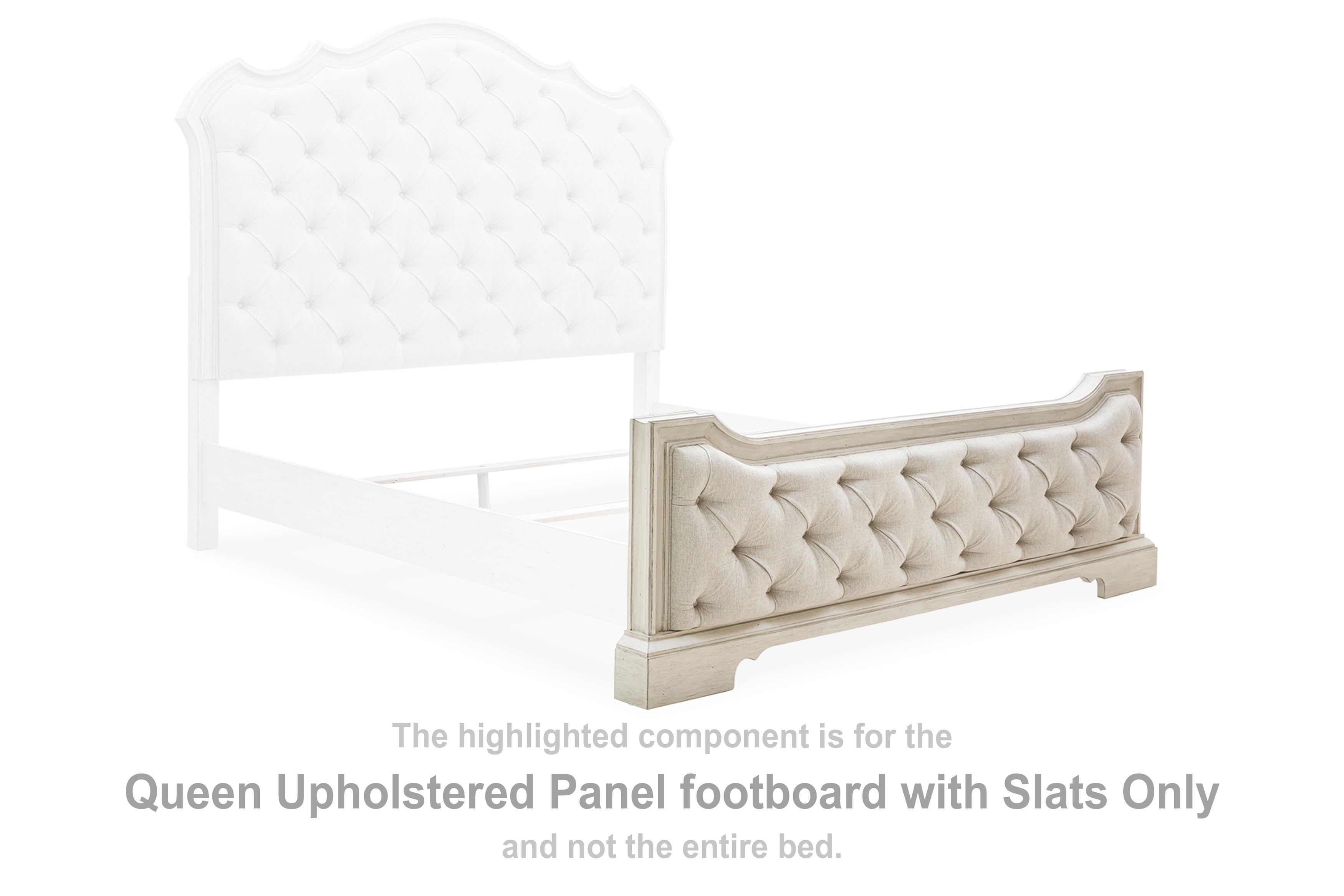 Upholstered footboard only discount