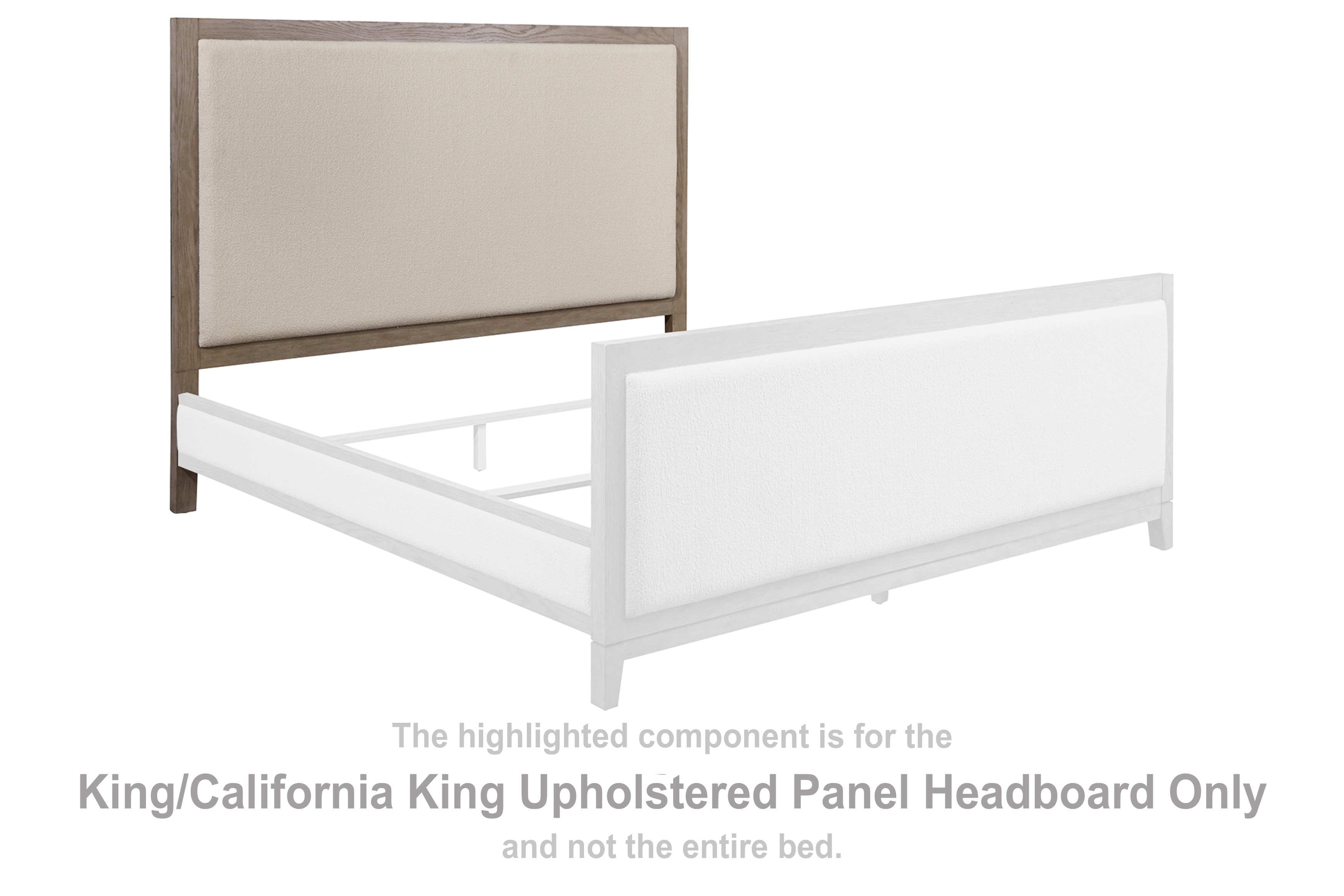 California king deals wood headboard only