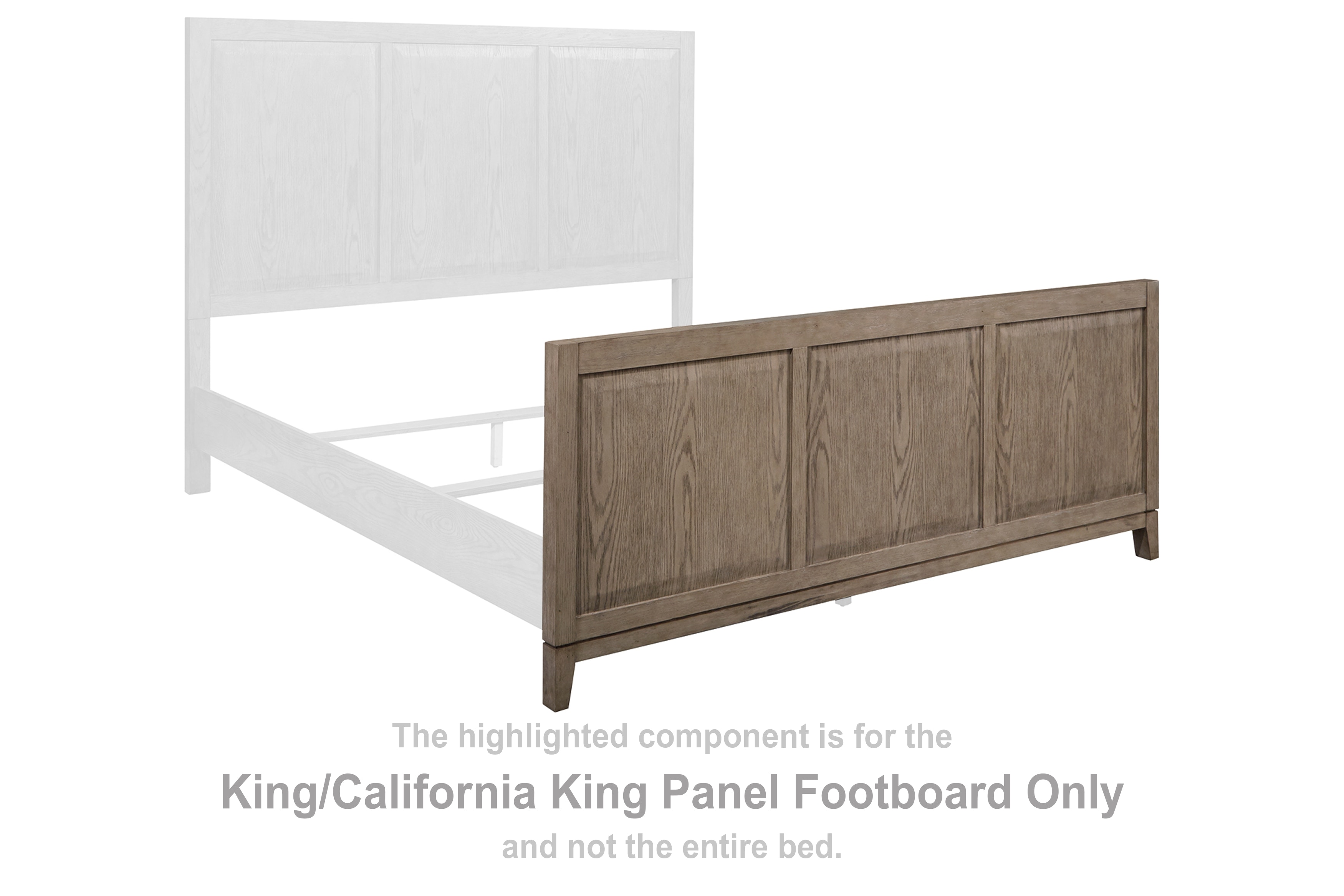 Chrestner King California King Panel Footboard