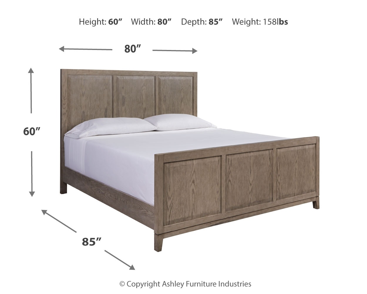 Signature Design By Ashley Bedroom Chrestner King Panel Bed, Dresser ...