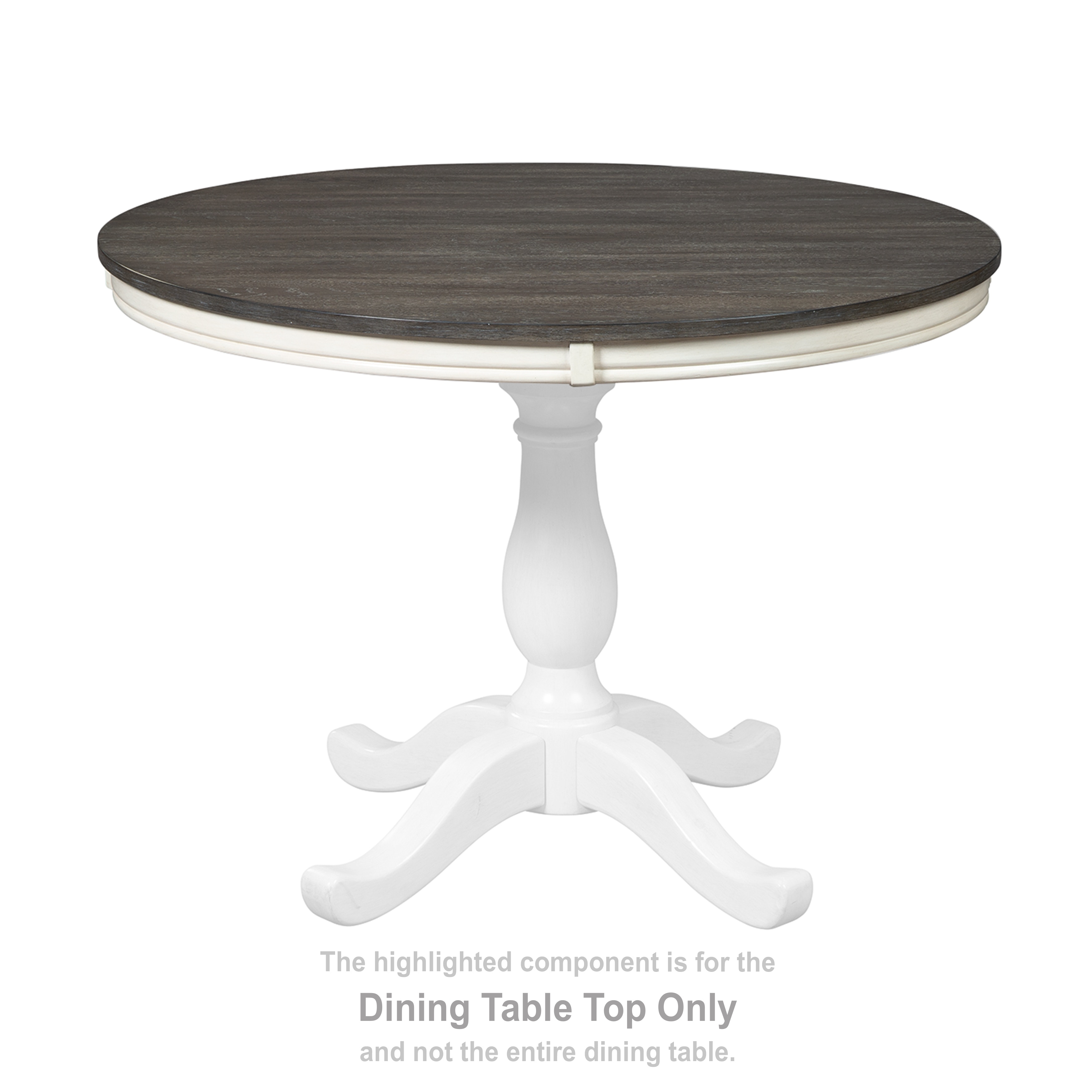 white round table top only