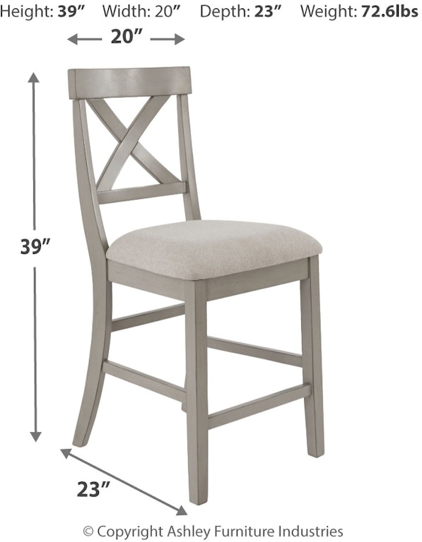 Signature Design By Ashley Bar And Game Room Parellen Counter Height Bar Stool D291 124 Markson S