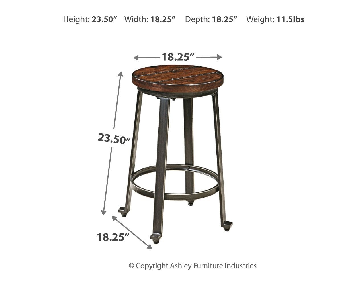 Challiman bar 2024 height table