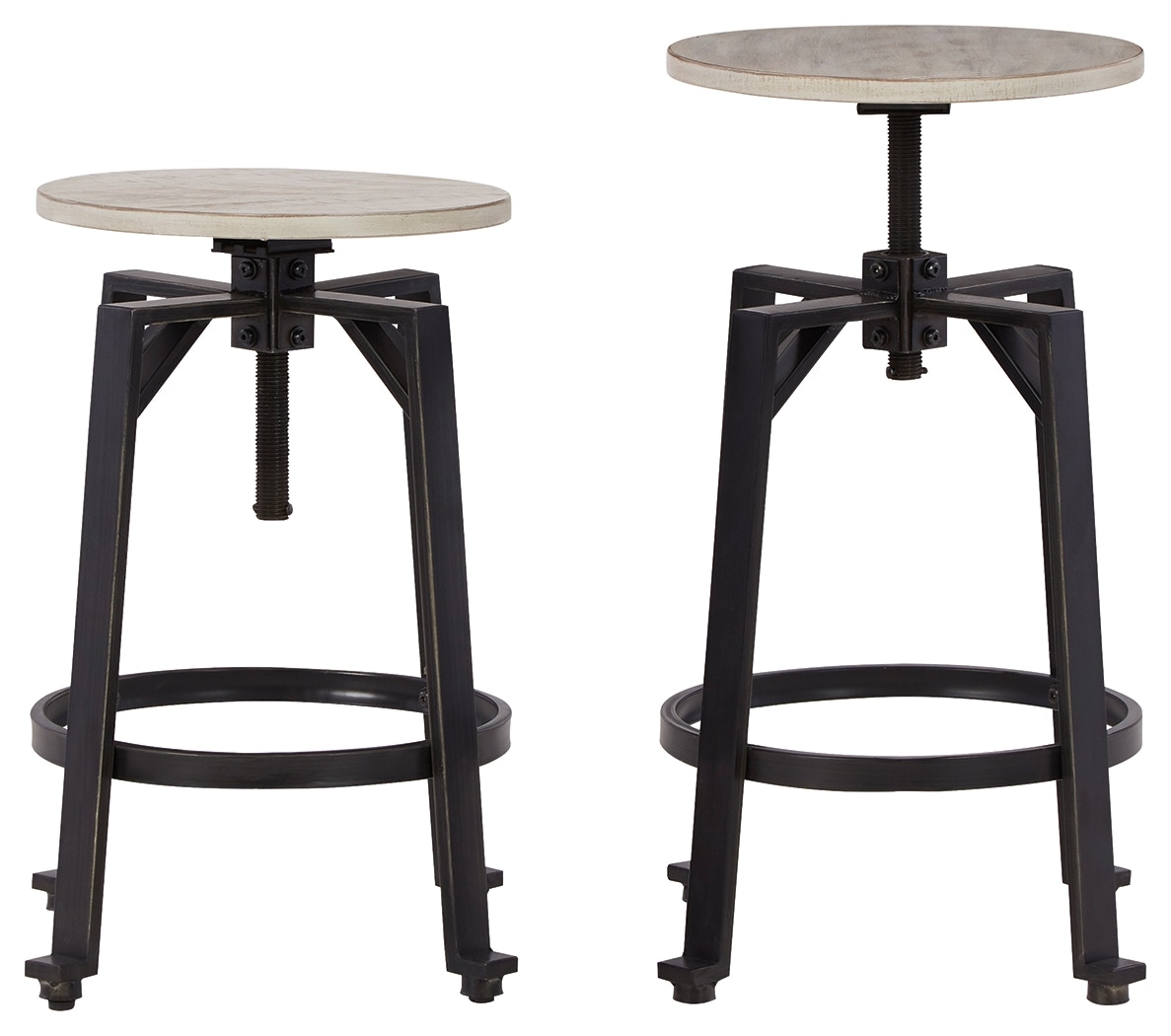 ashley bar stools white