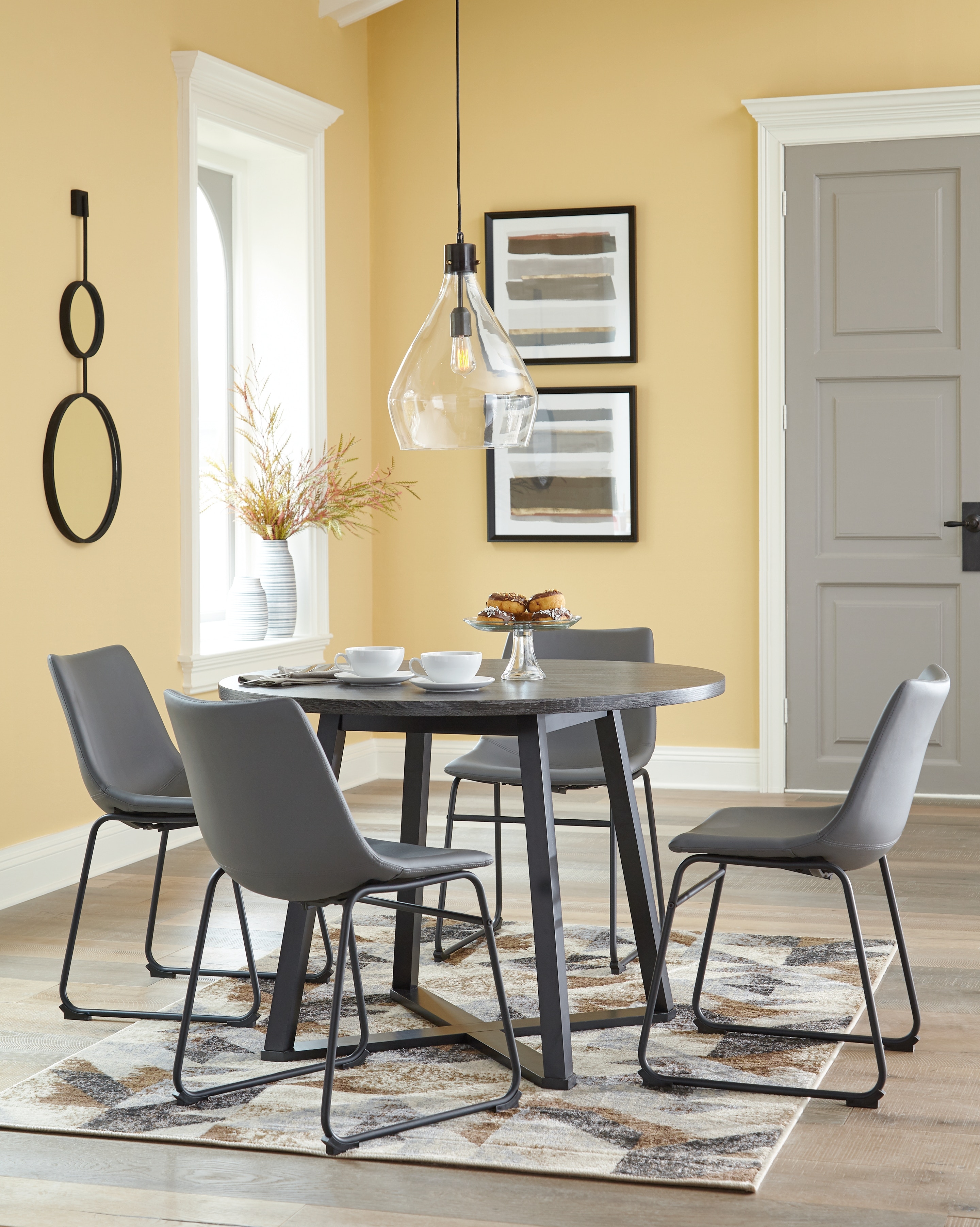 Ashley Centiar Centiar Dining Table with 4 Chairs D372D11 Portland