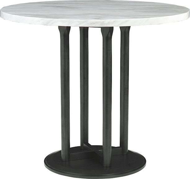 Signature Design by Ashley Centiar Counter Height Dining Room Table - White/Black D372-23 429239560