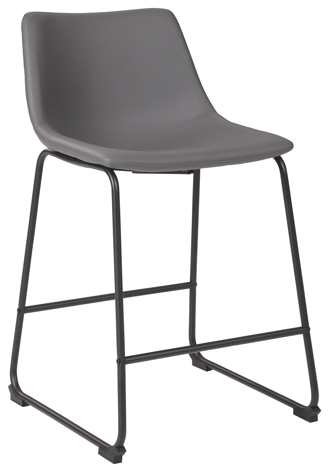 outdoor plastic bar stools on Signature Design By Ashley Bar And Game Room Centiar Counter Height Bar Stool Gray D372 824