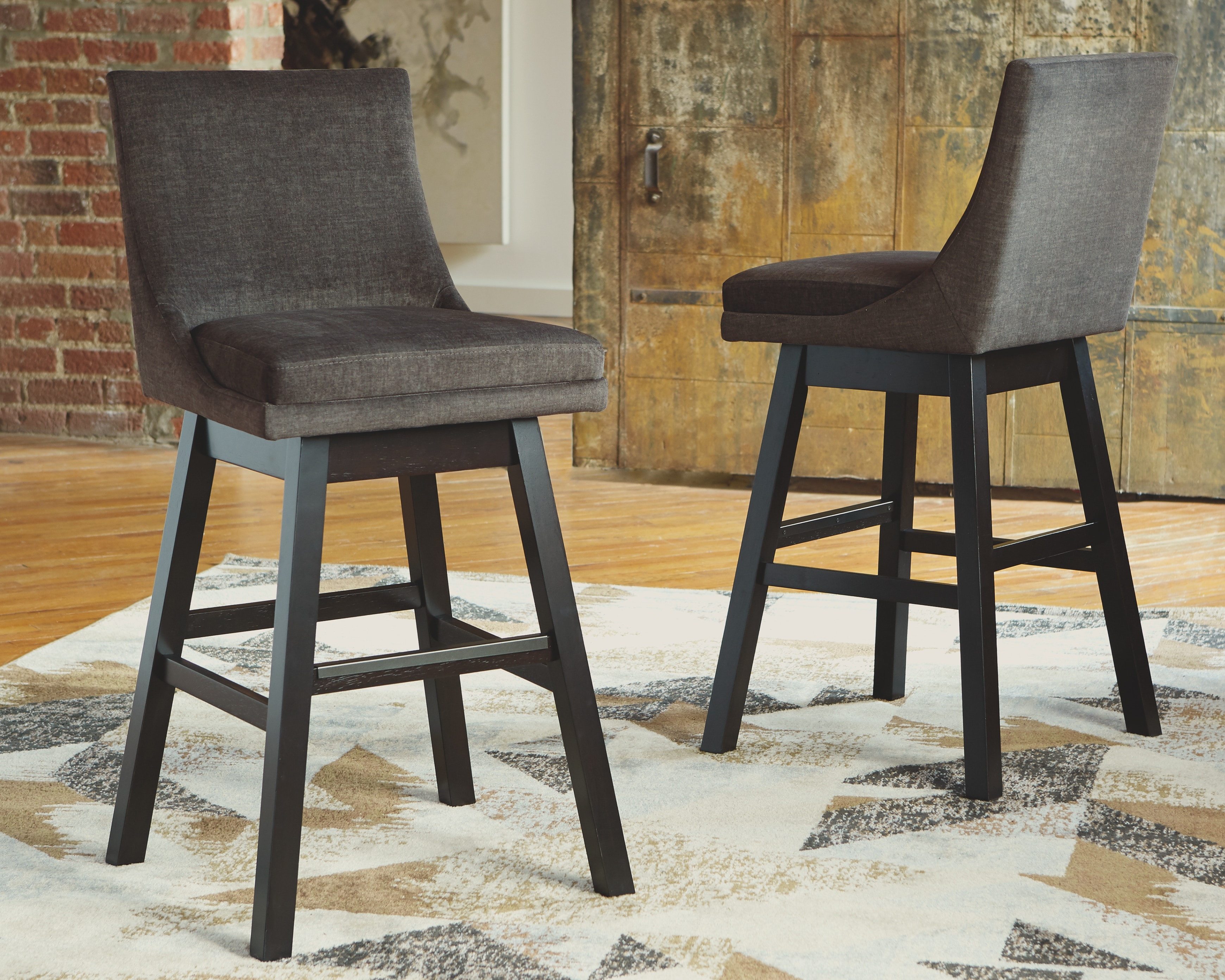 signature design by ashley tallenger swivel barstool