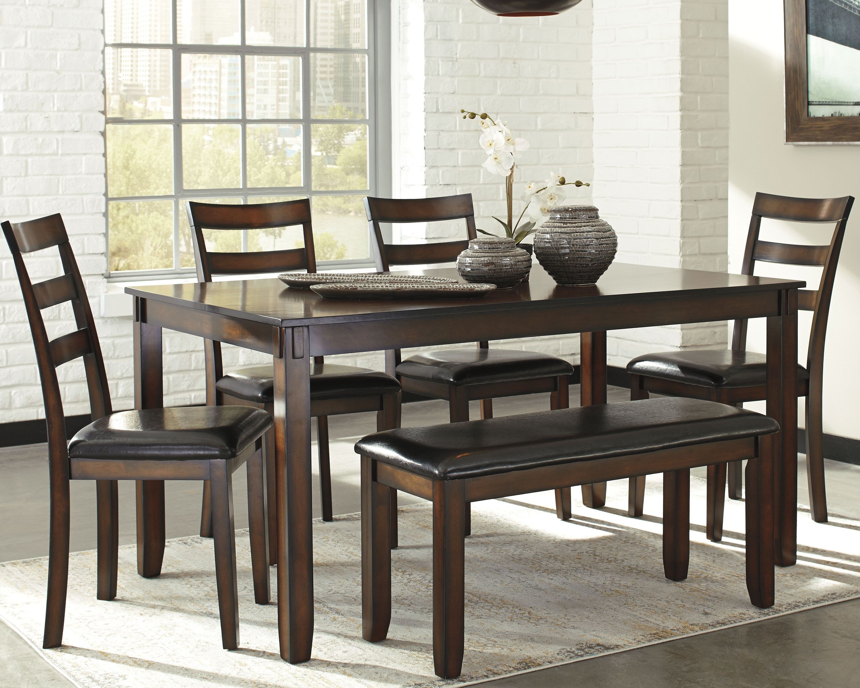 ashley dining table bench