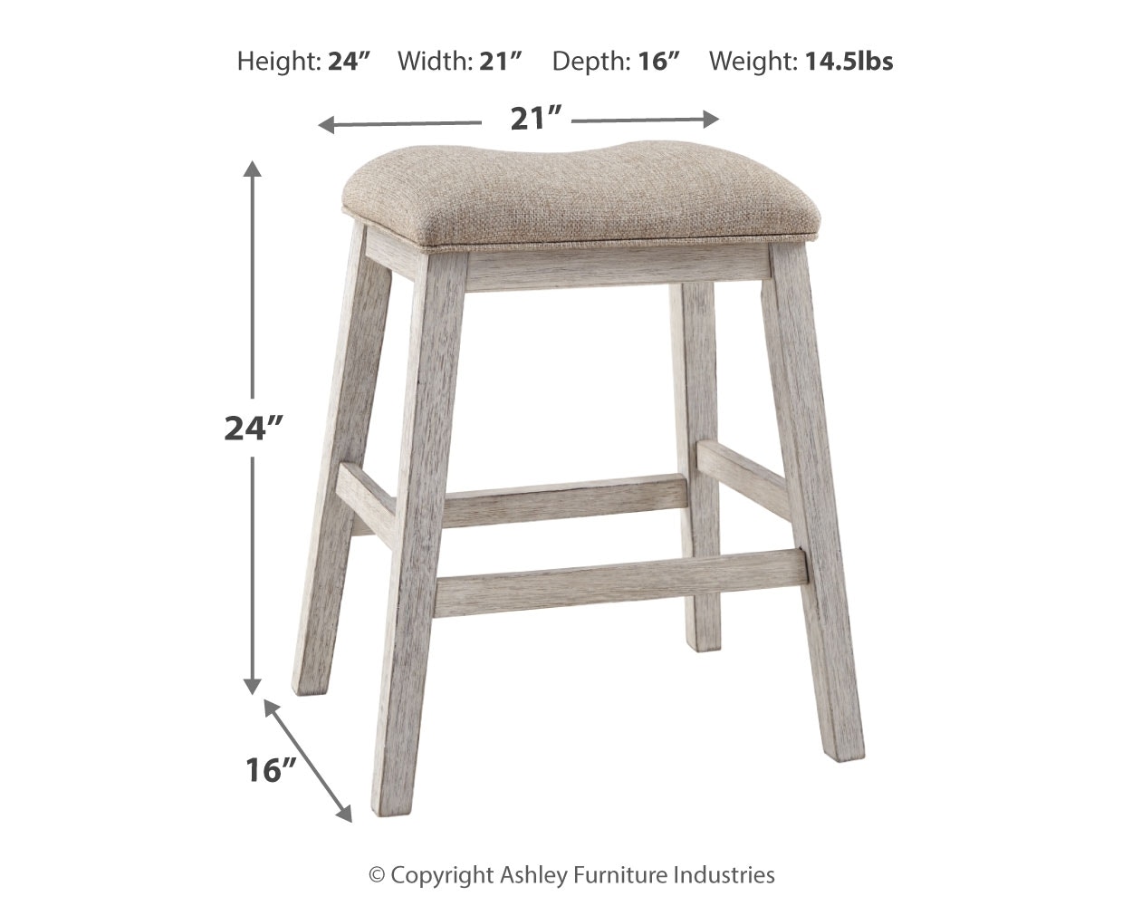 Skempton Counter Height Bar Stool D394 024 by Signature Design by