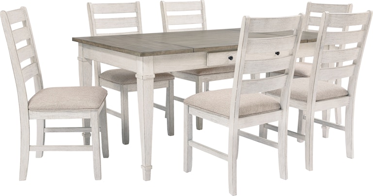 Signature Design by Ashley Skempton Dining Table and 6 Chairs D394D7